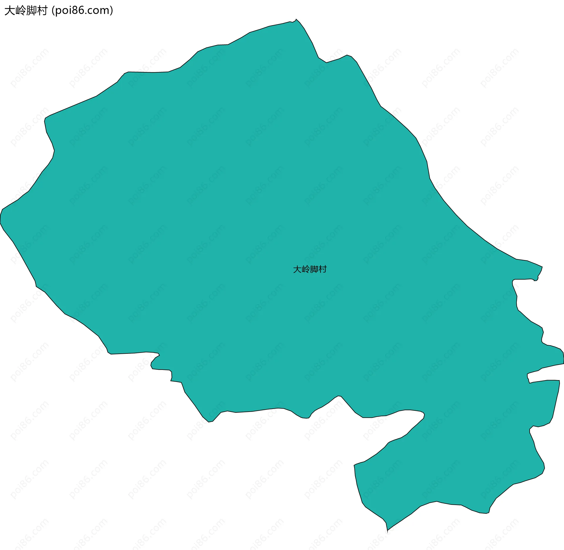 大岭脚村边界地图