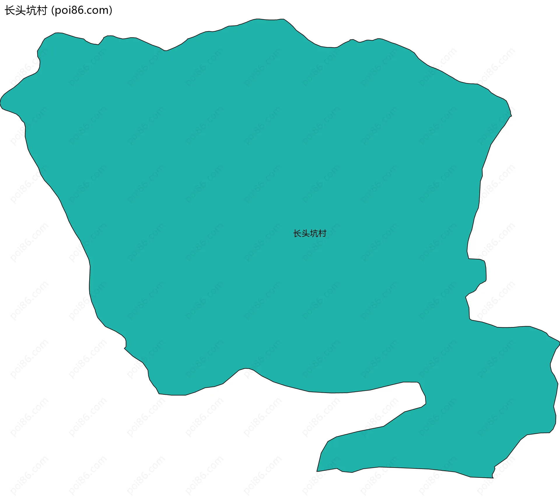 长头坑村边界地图