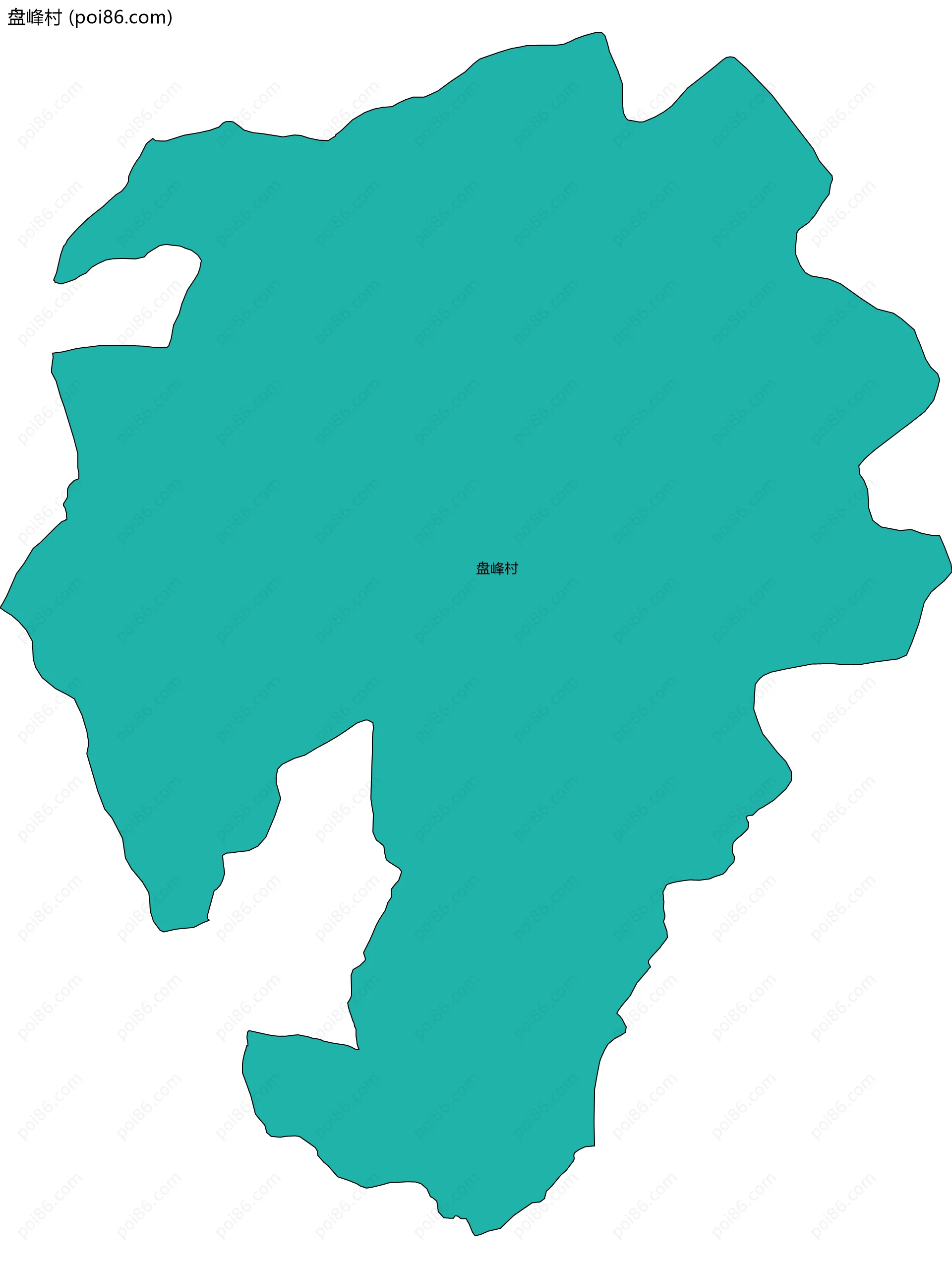 盘峰村边界地图