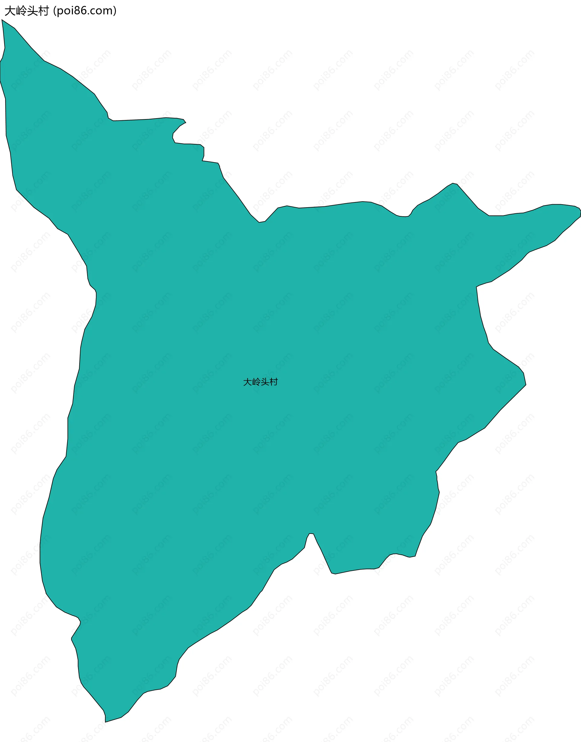 大岭头村边界地图