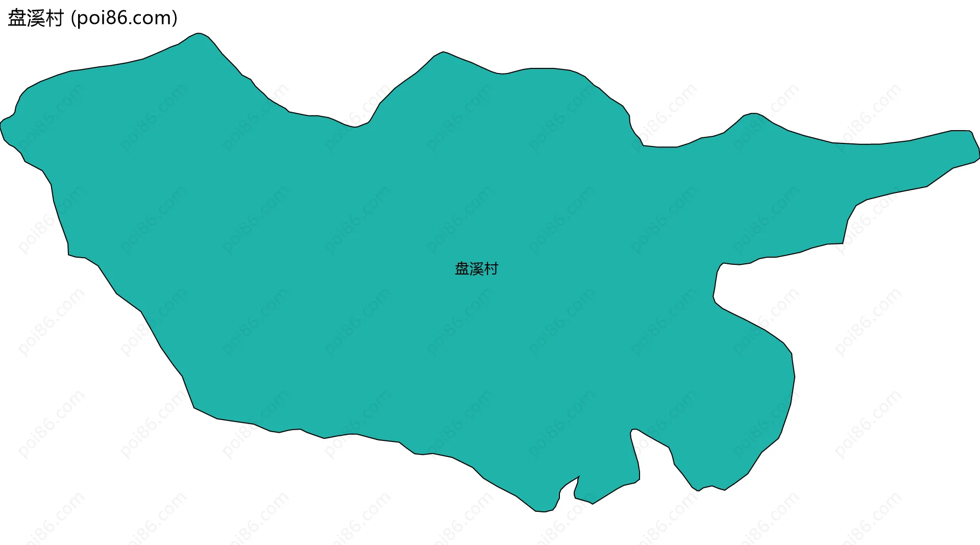 盘溪村边界地图