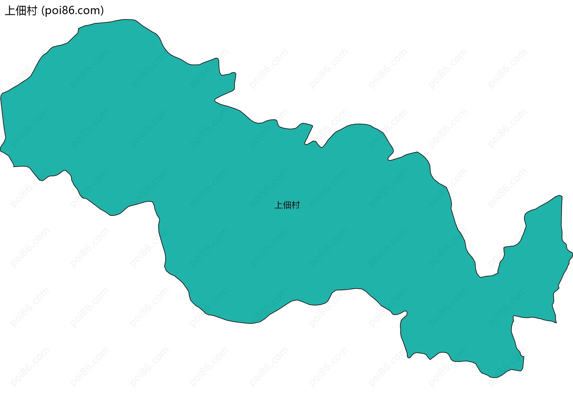 上佃村边界地图