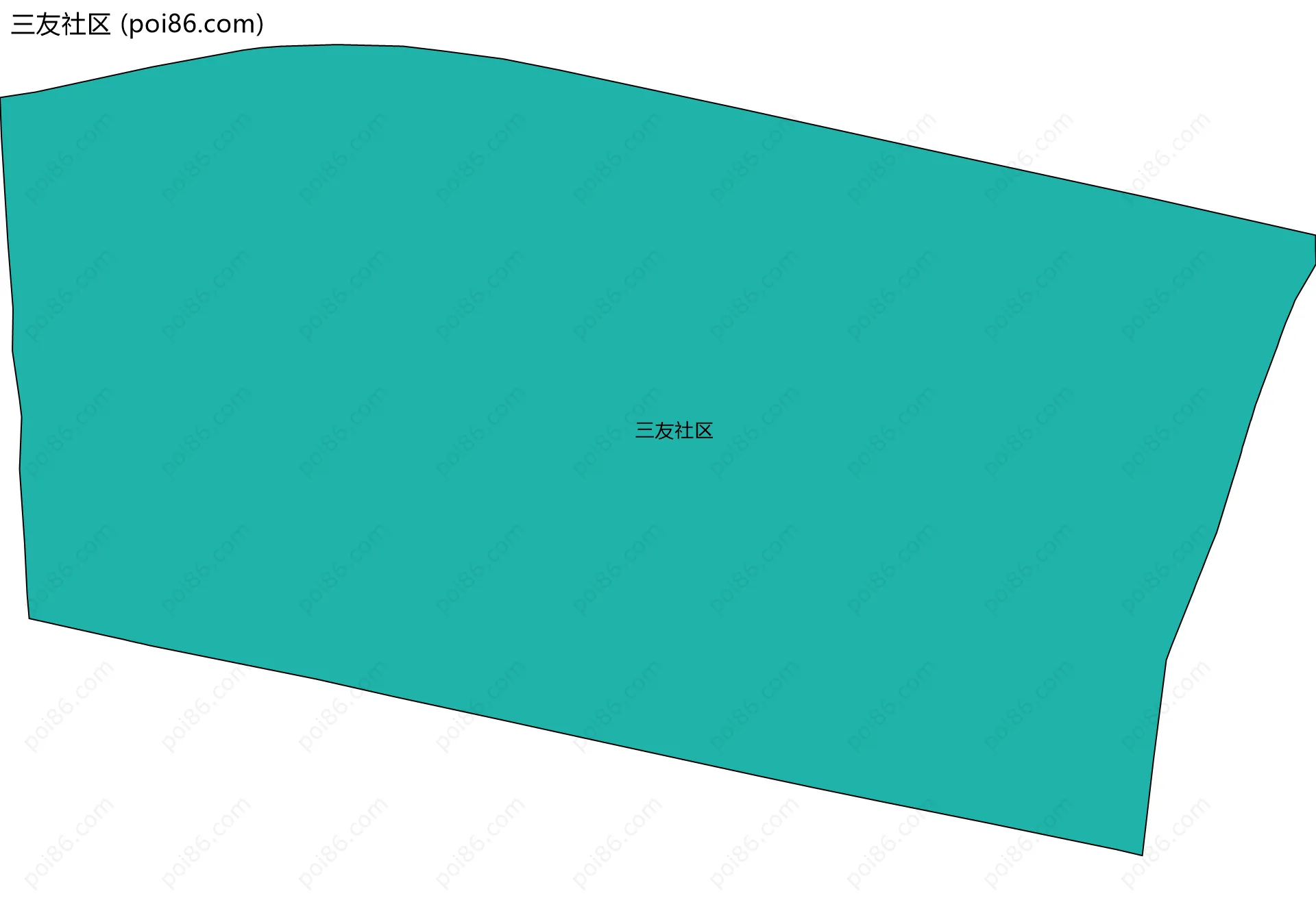 三友社区边界地图