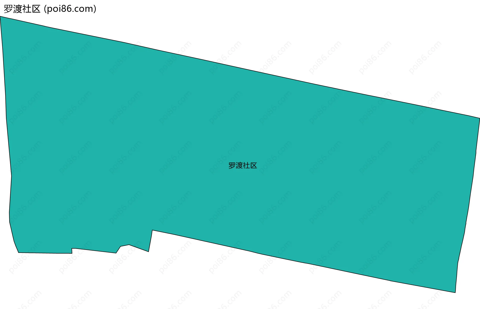 罗渡社区边界地图