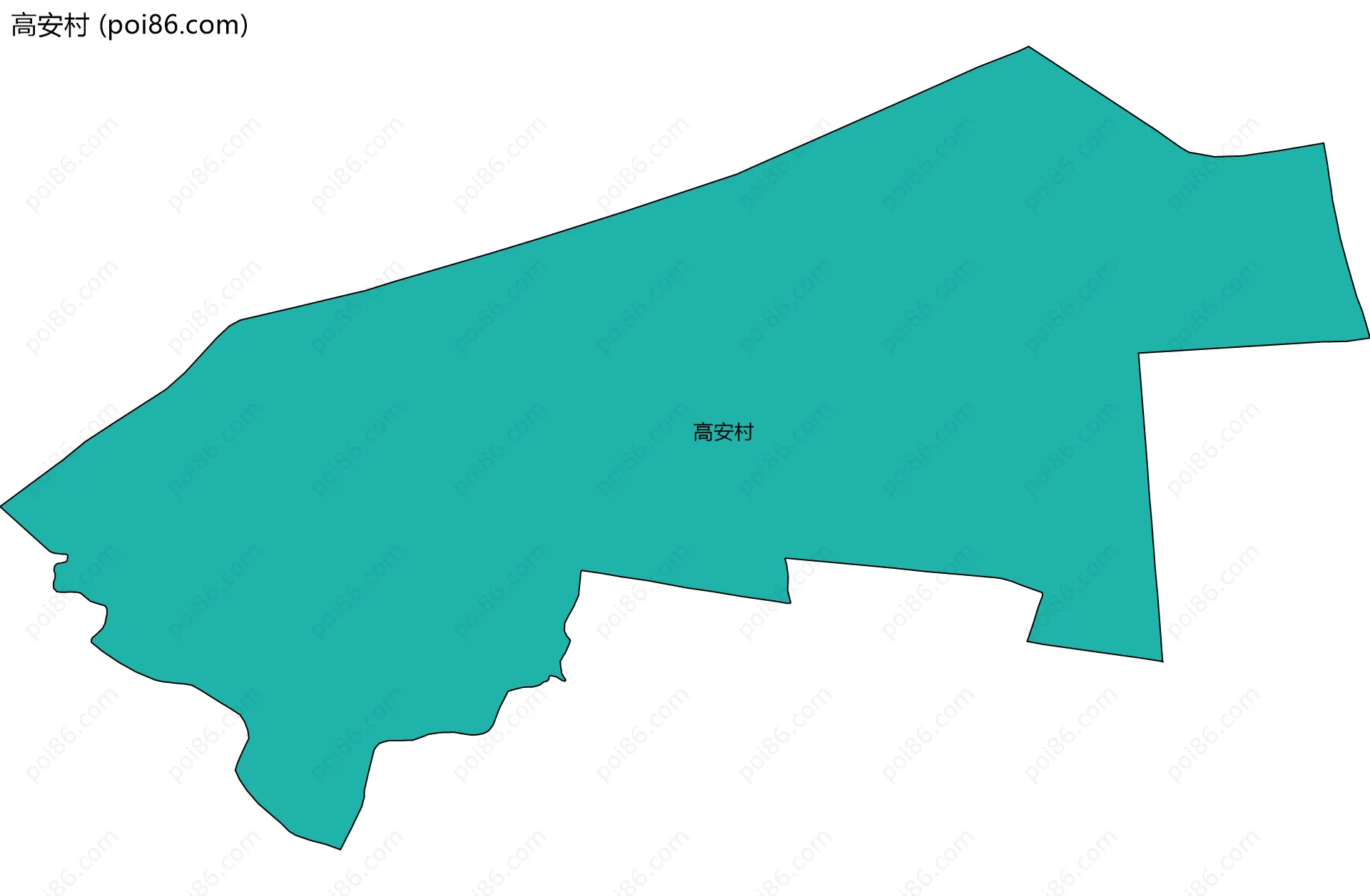 高安村边界地图