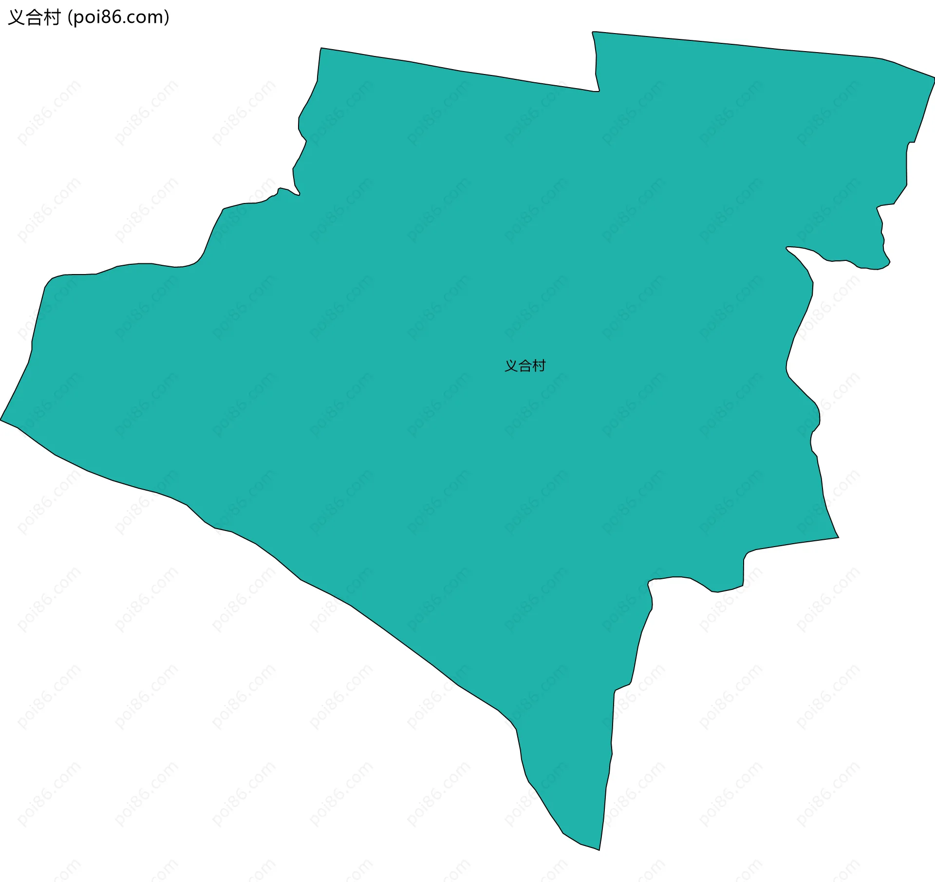 义合村边界地图