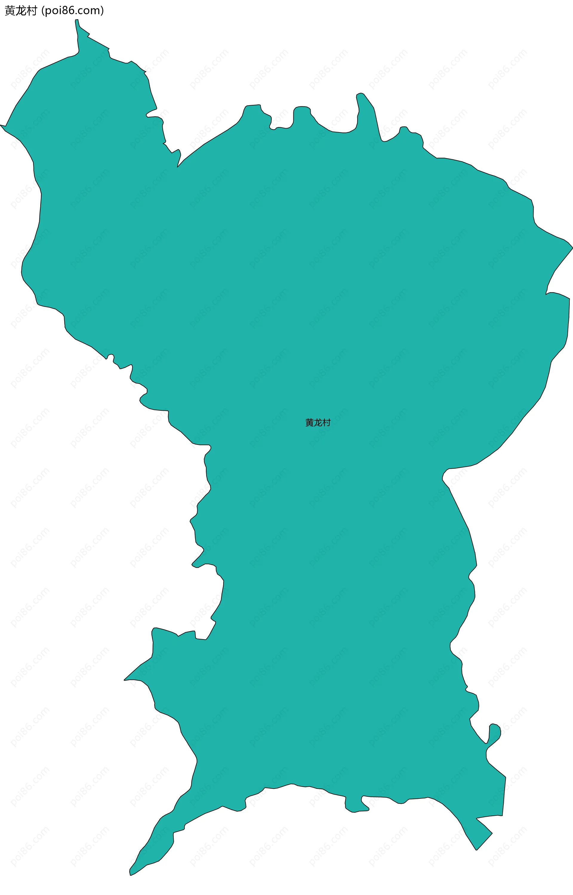 黄龙村边界地图