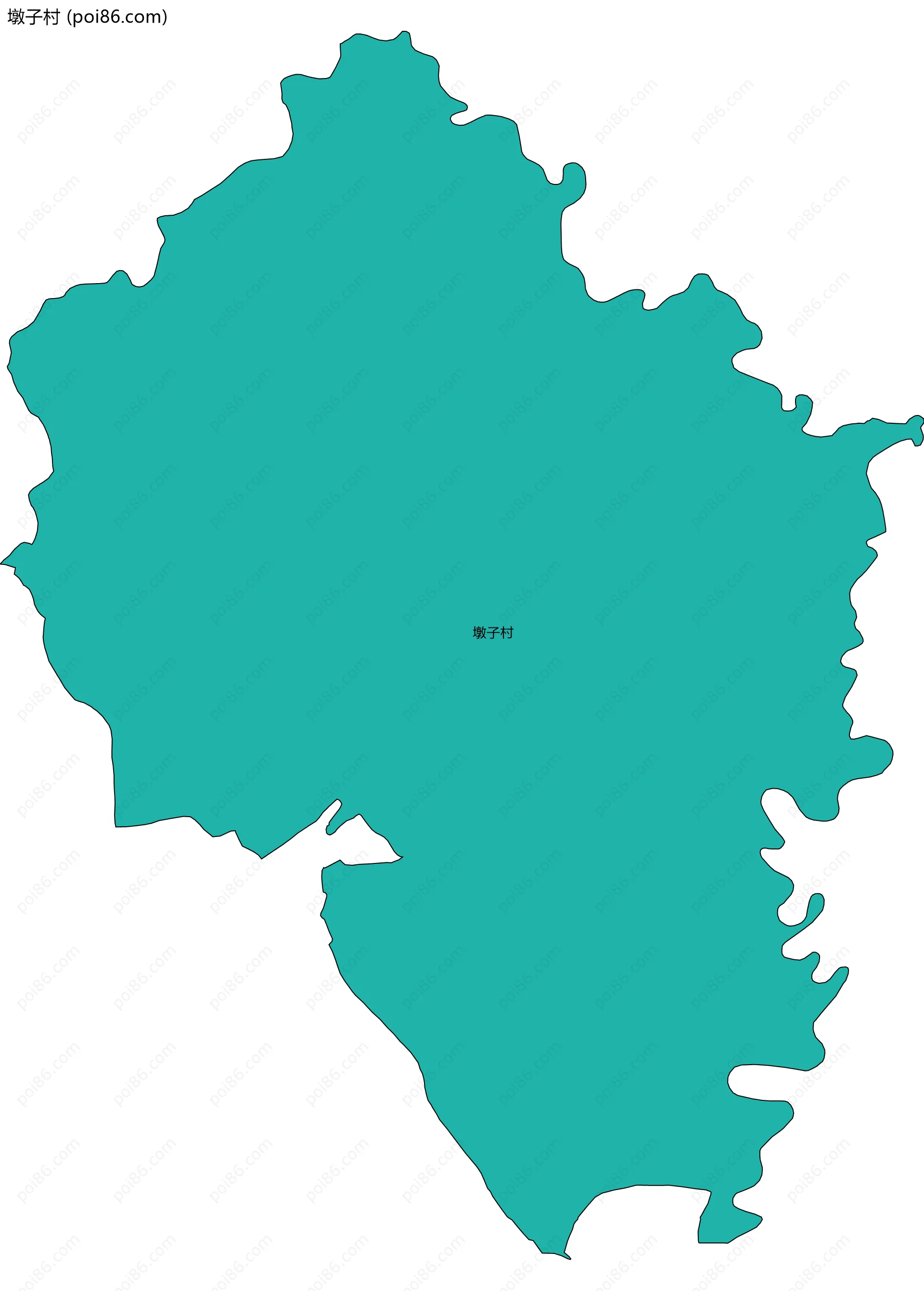 墩子村边界地图