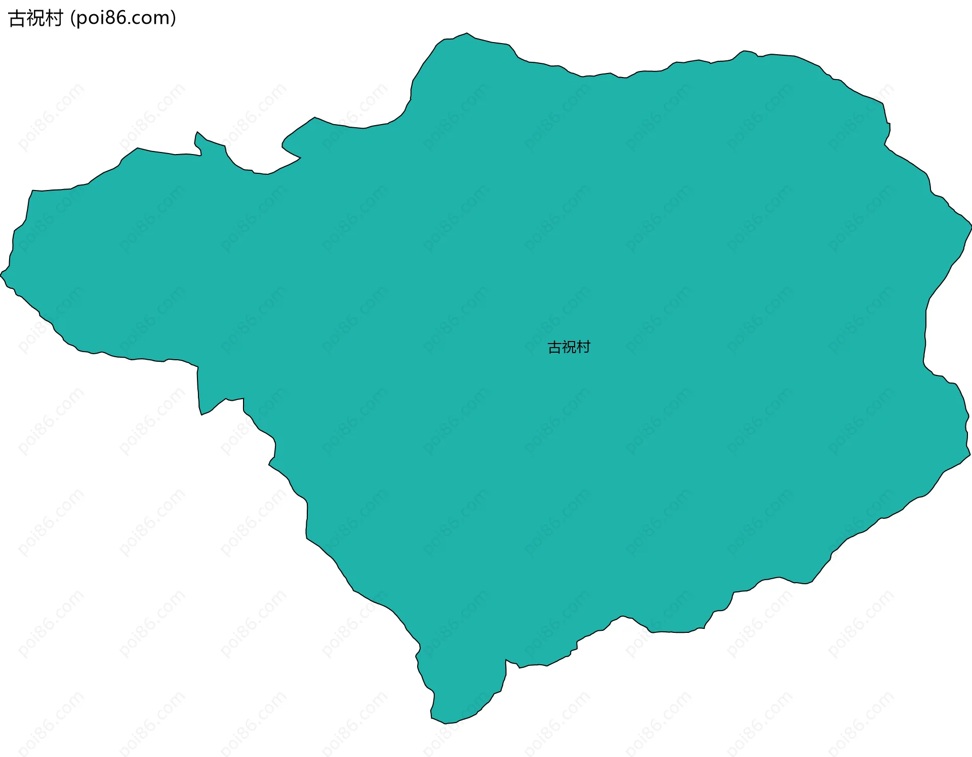 古祝村边界地图