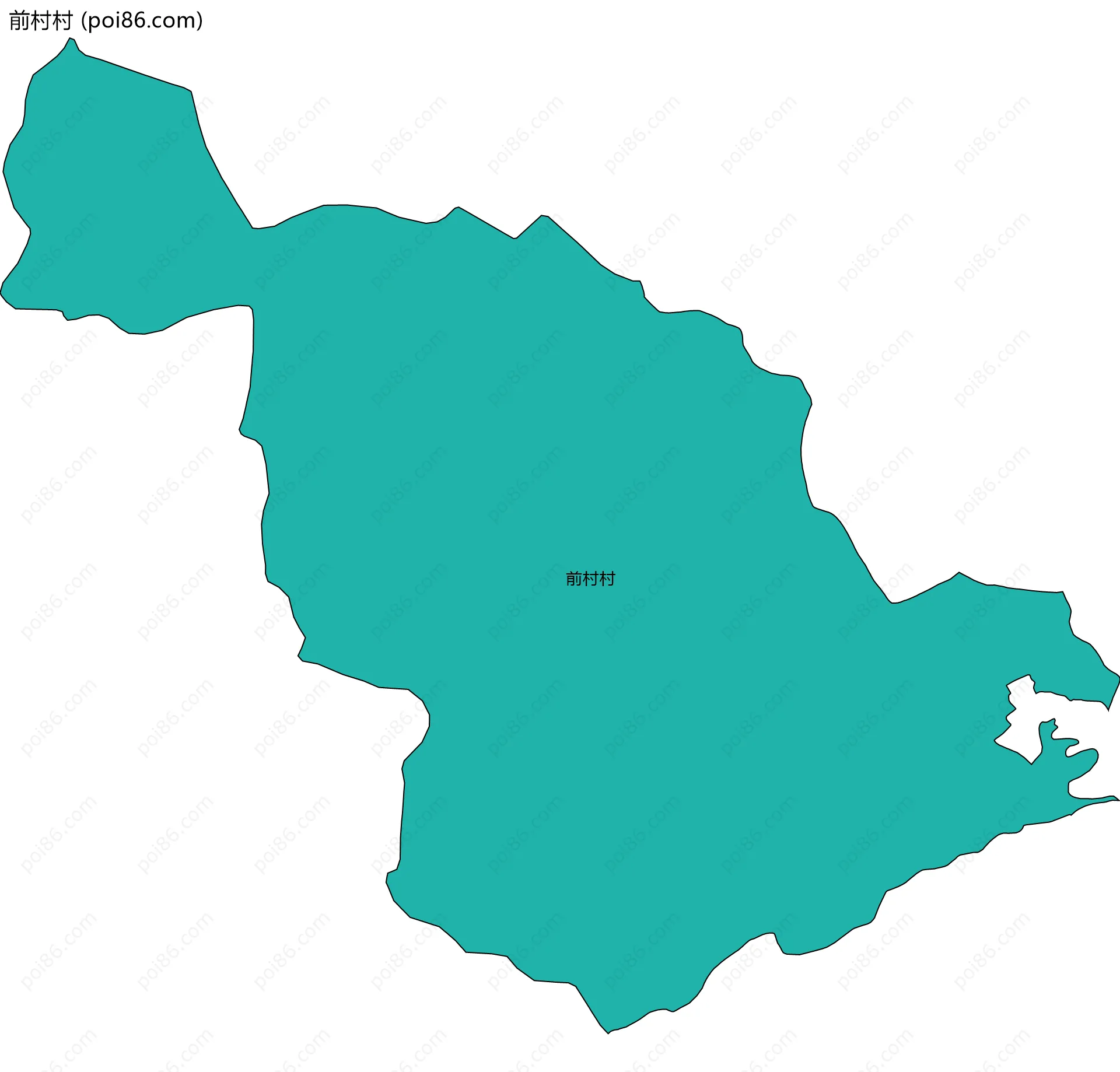 前村村边界地图