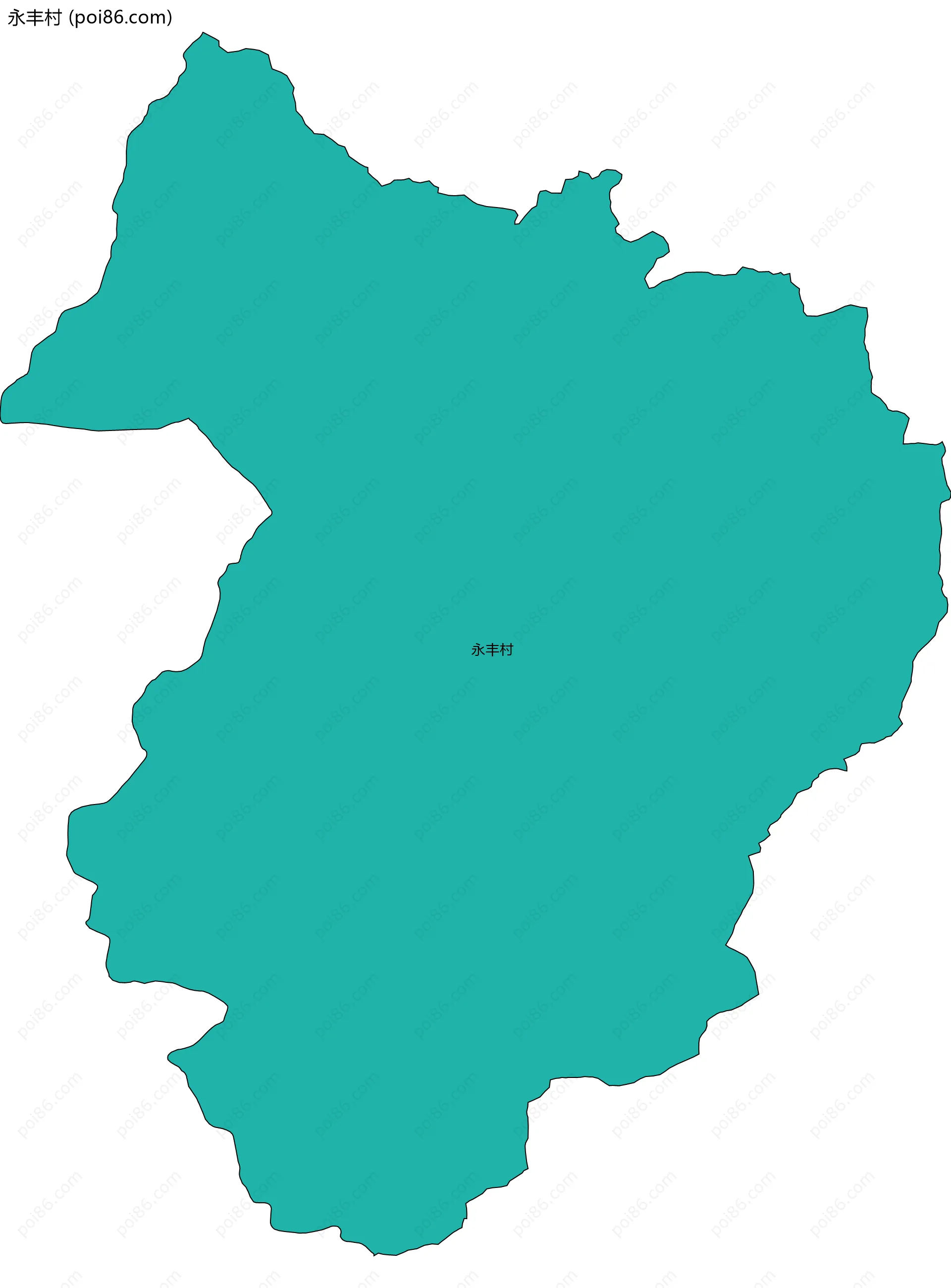 永丰村边界地图