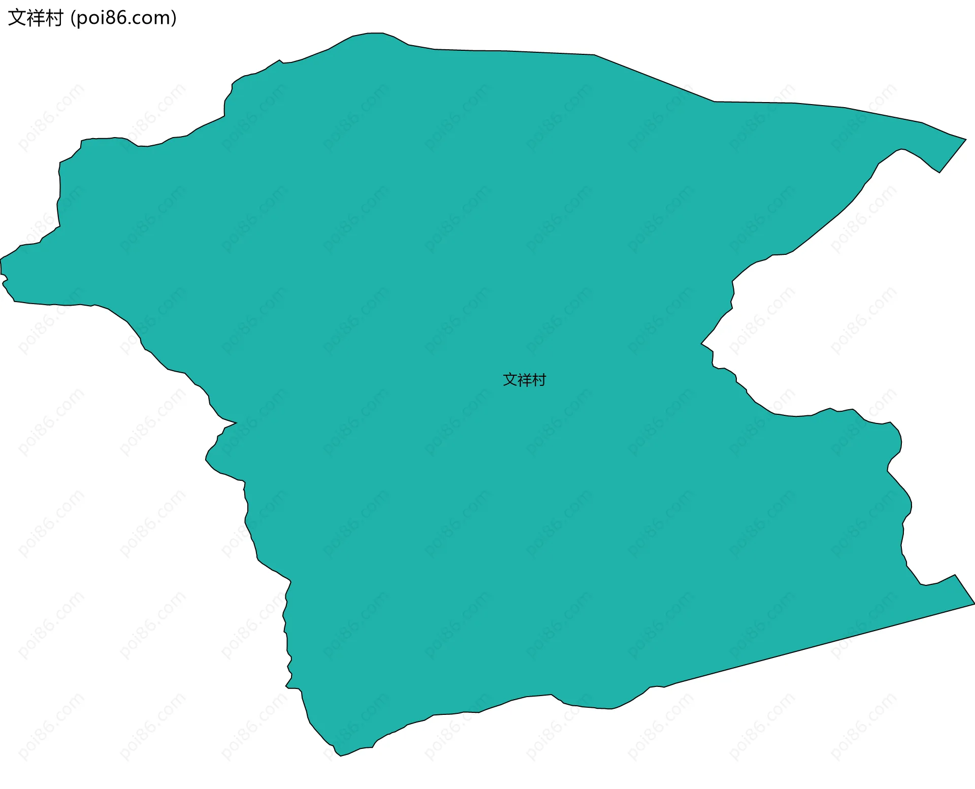 文祥村边界地图