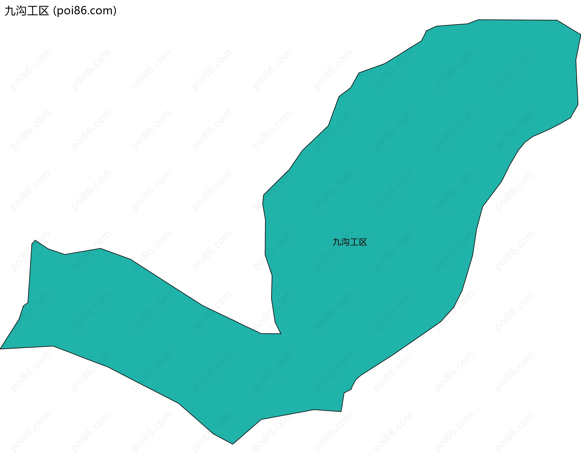 九沟工区边界地图