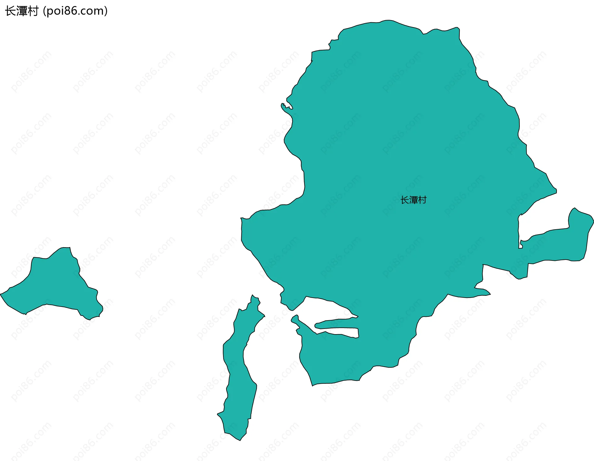 长潭村边界地图