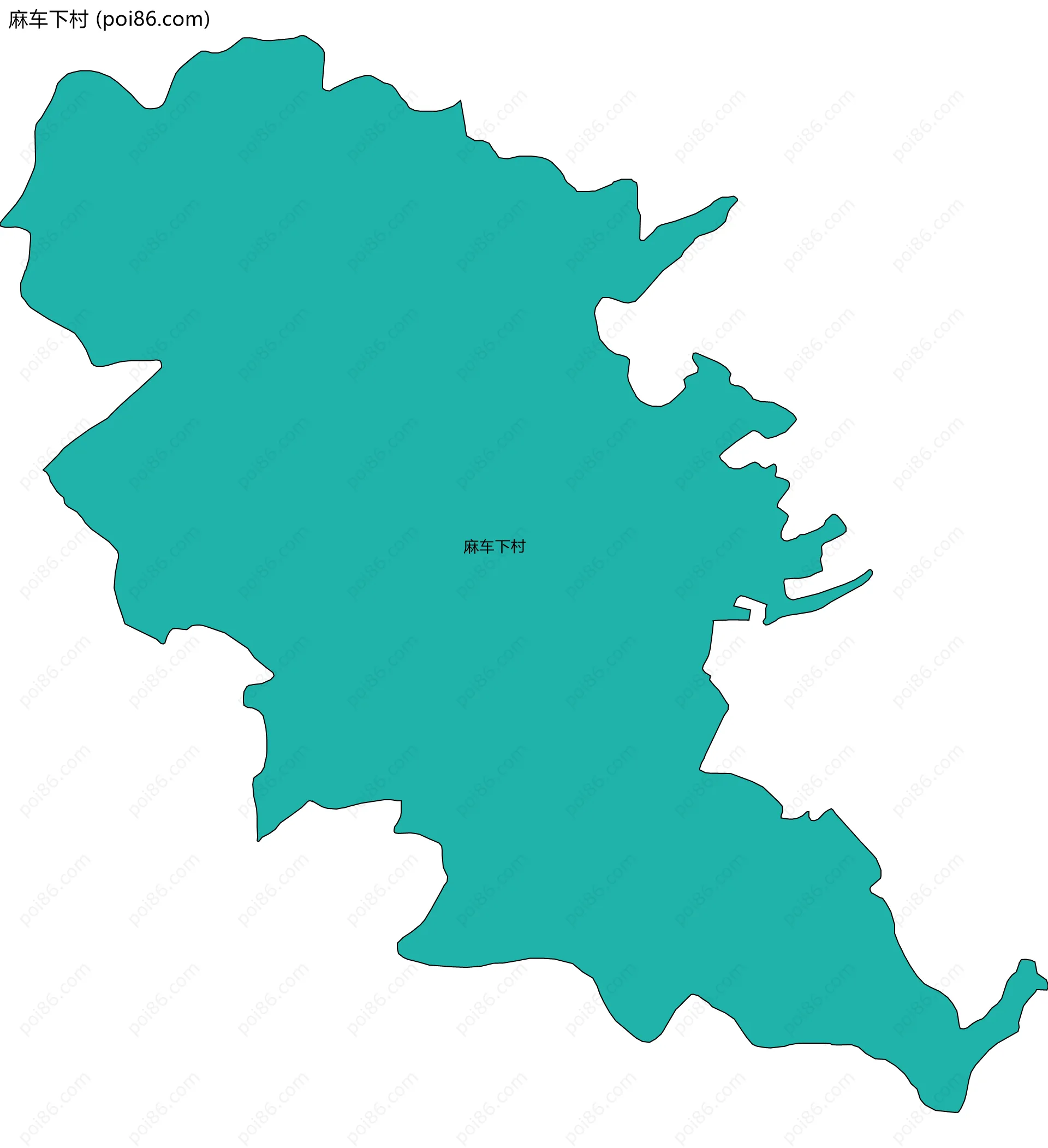 麻车下村边界地图