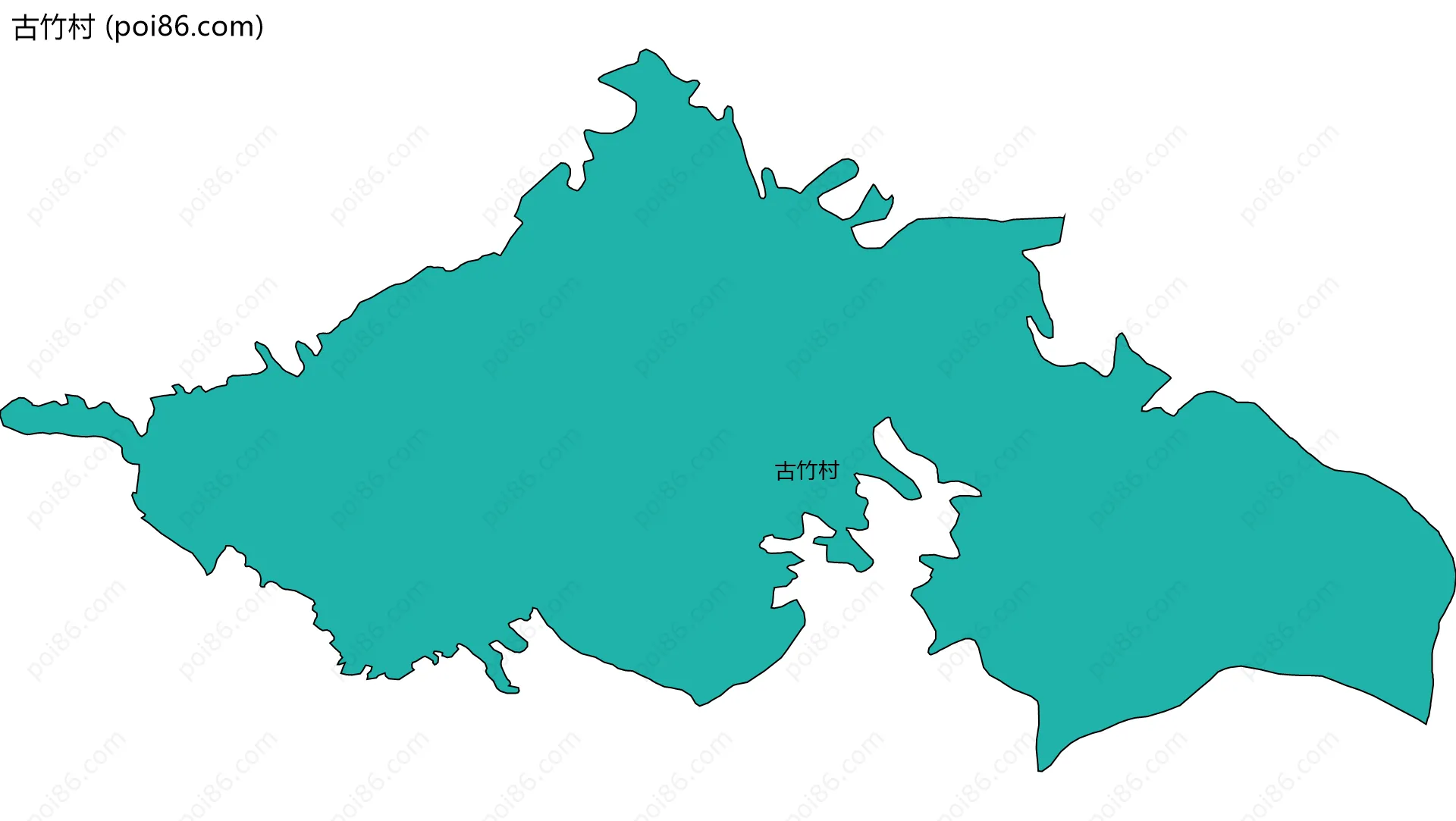 古竹村边界地图