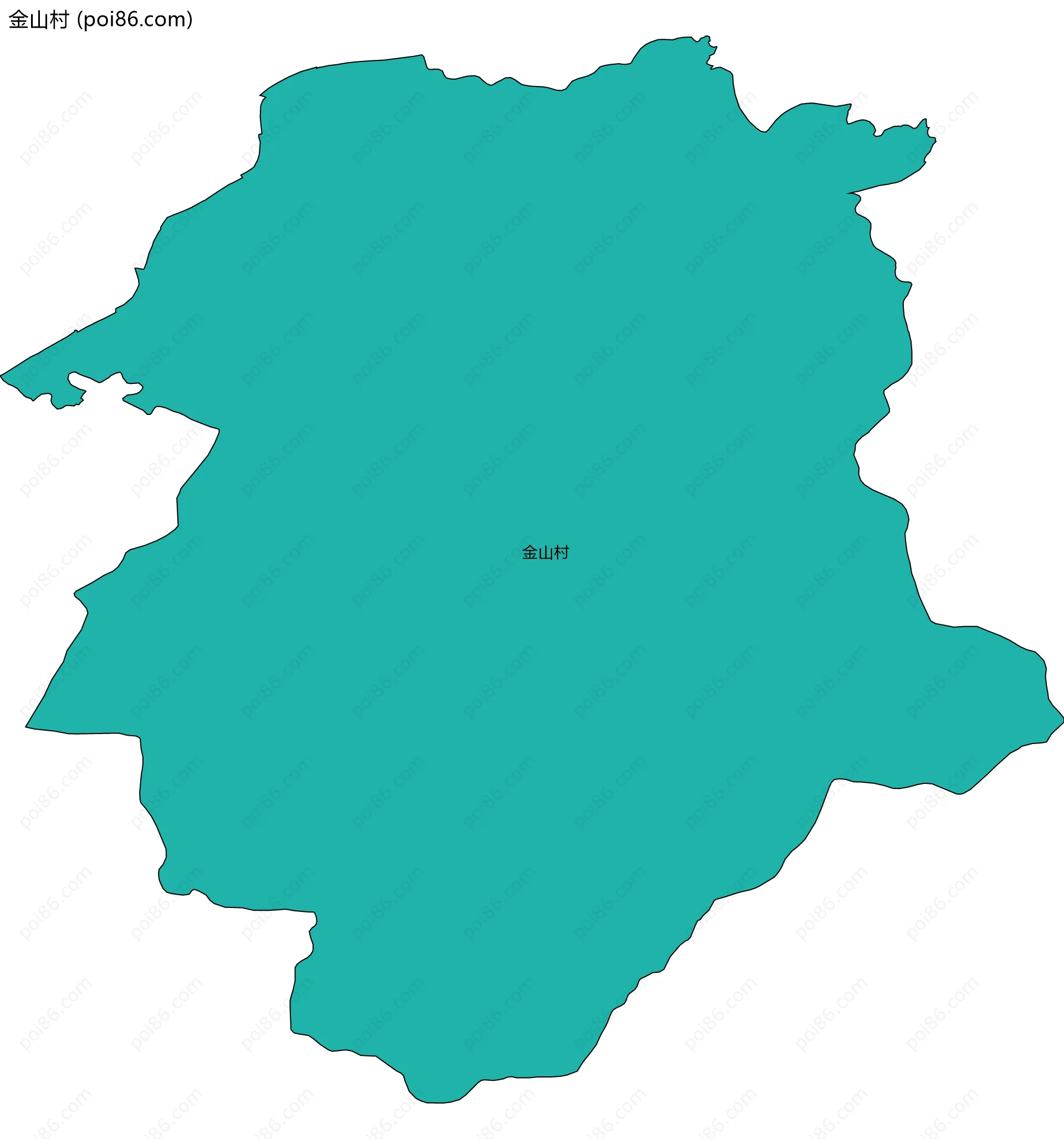 金山村边界地图