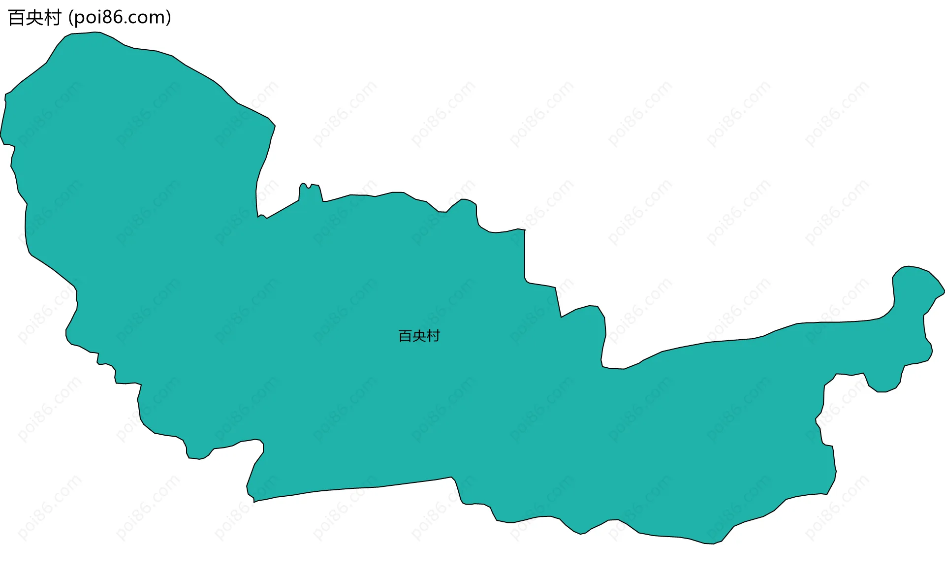 百央村边界地图