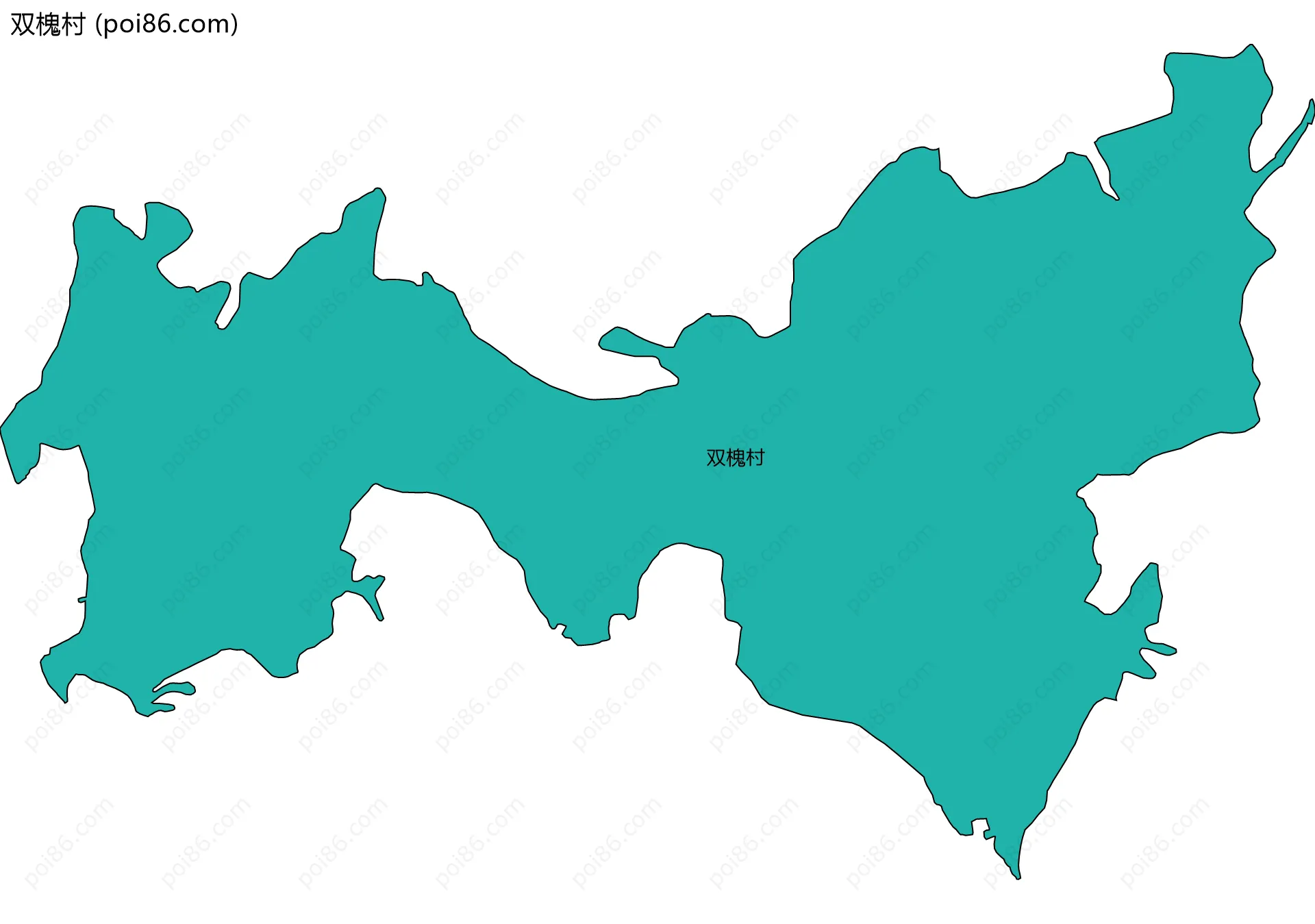 双槐村边界地图