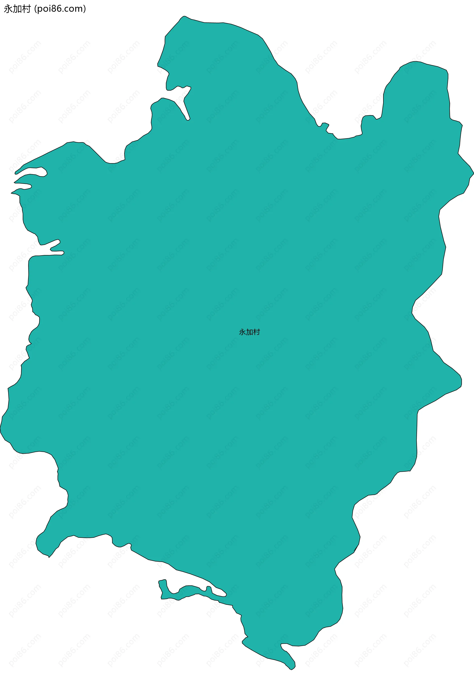 永加村边界地图