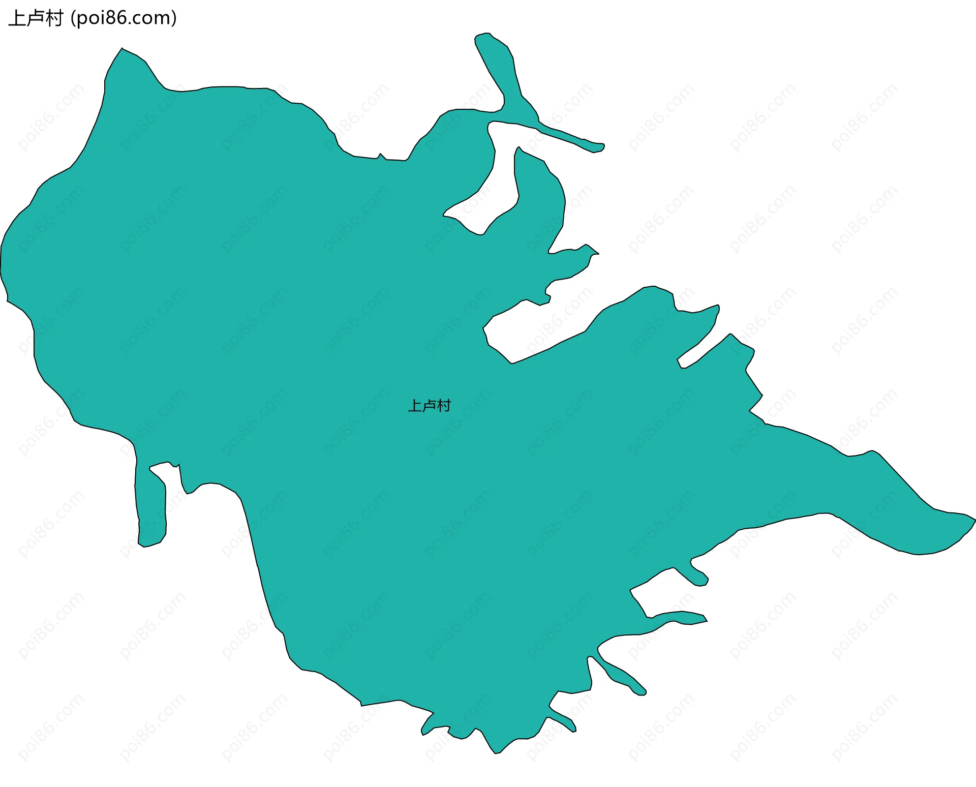 上卢村边界地图