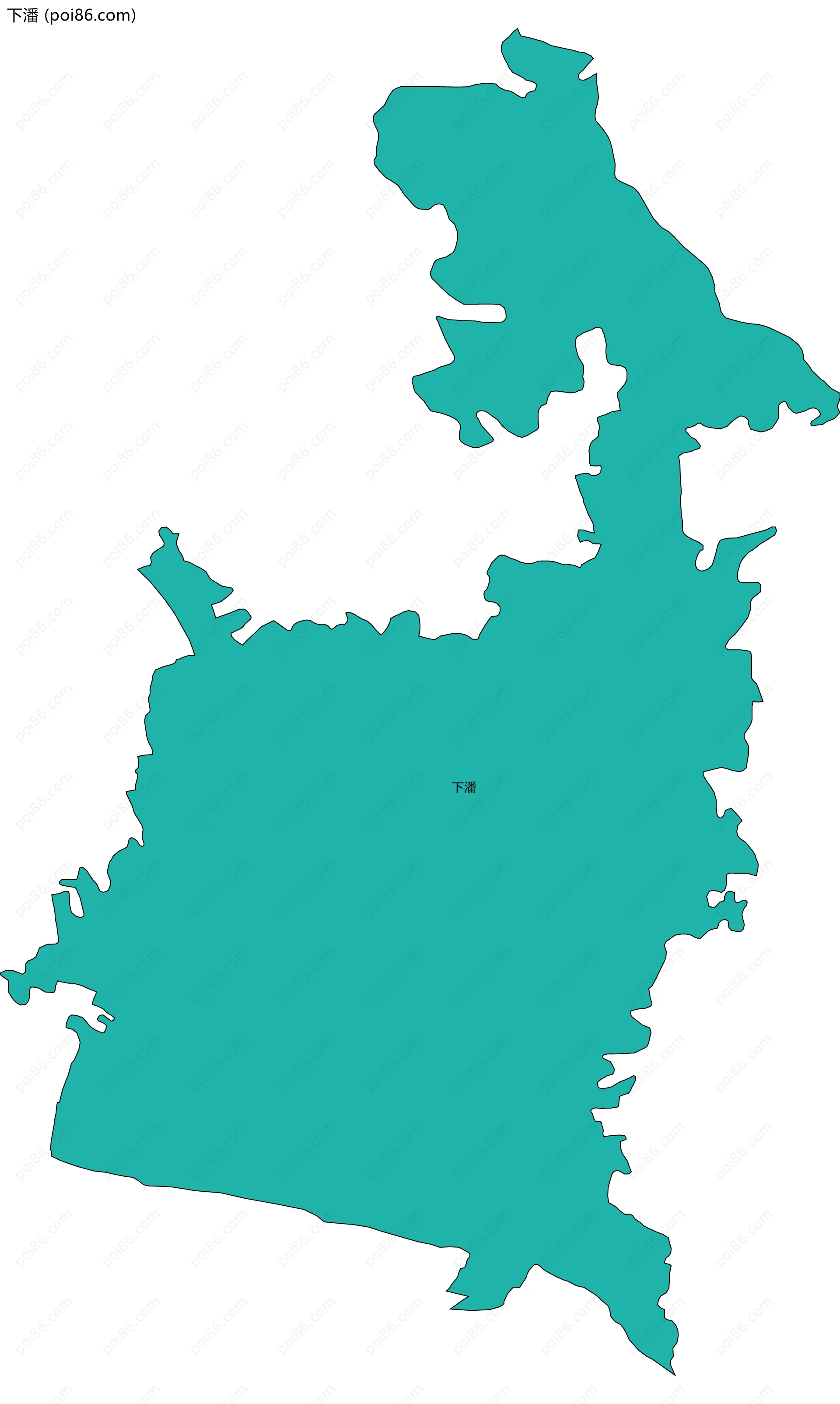 下潘边界地图