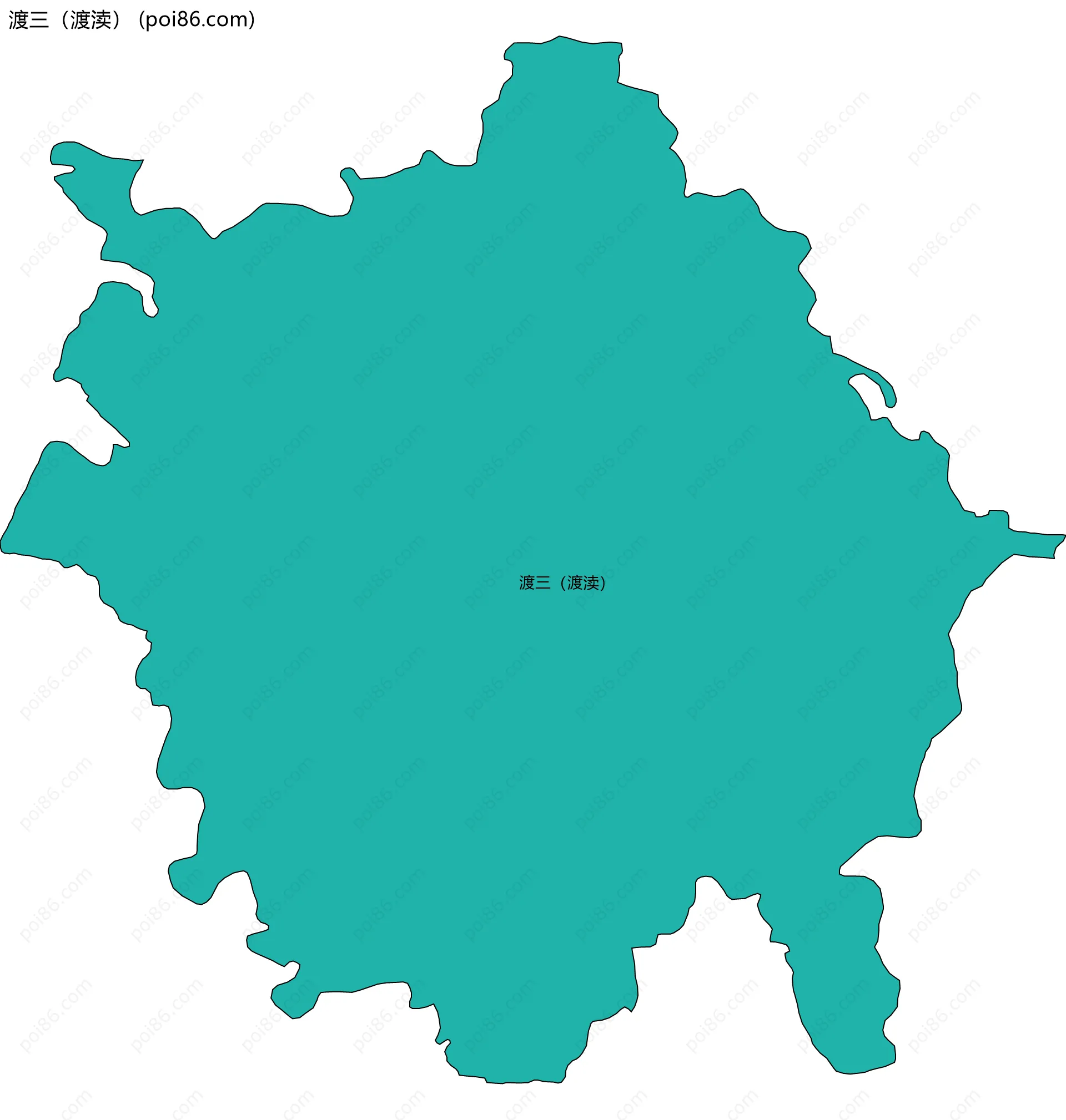 渡三（渡渎）边界地图