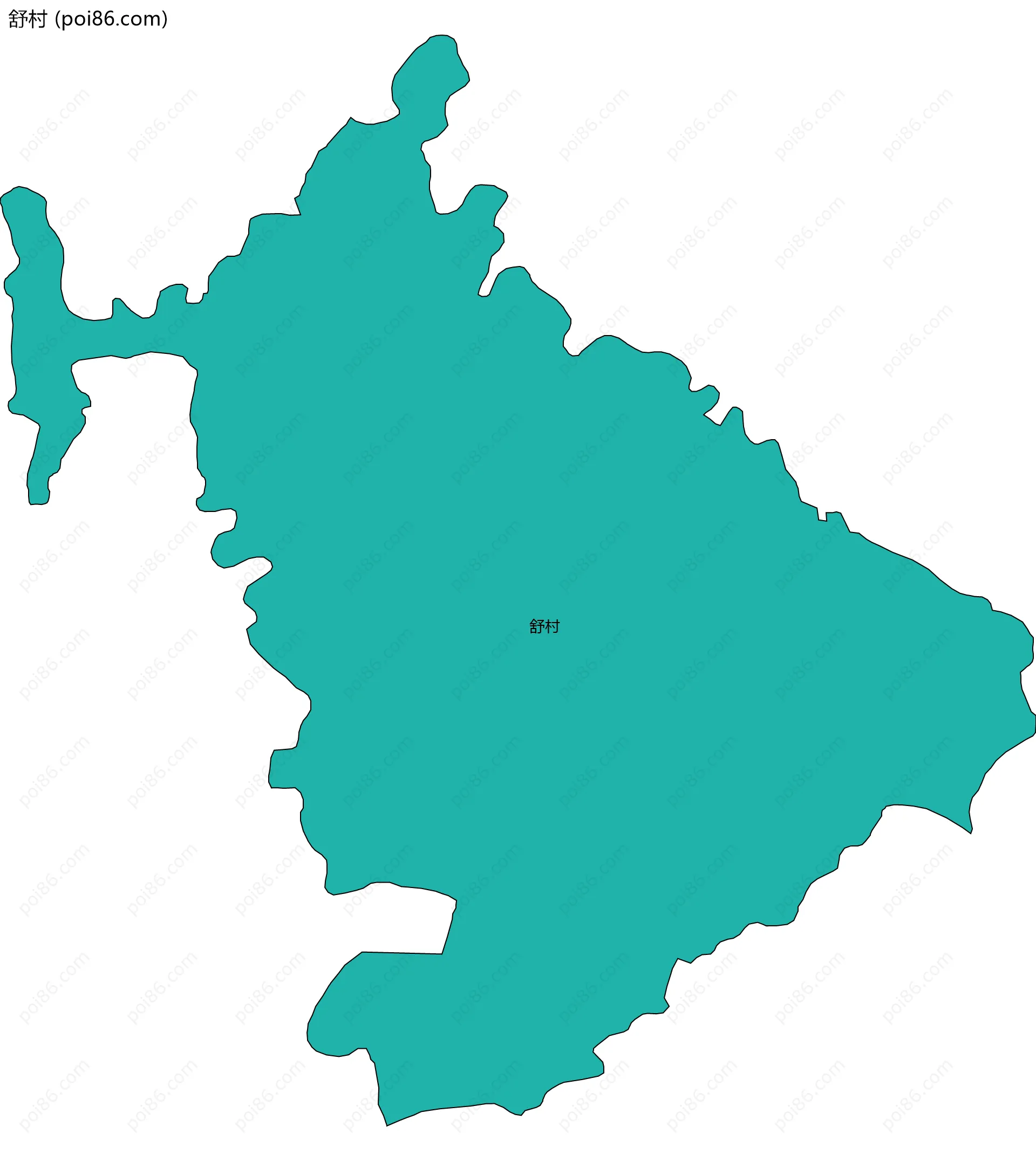 舒村边界地图