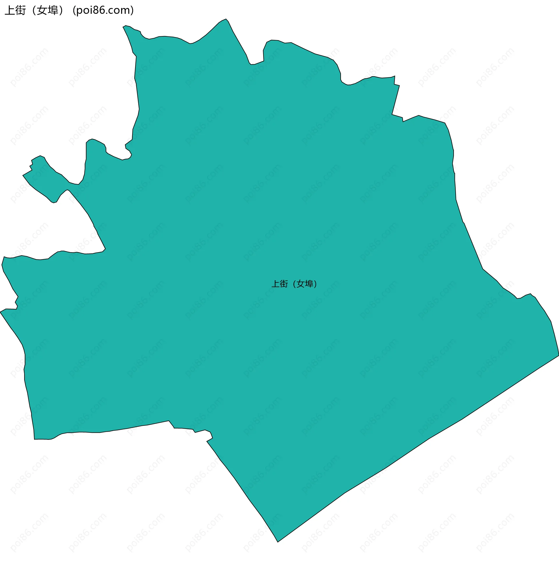 上街（女埠）边界地图