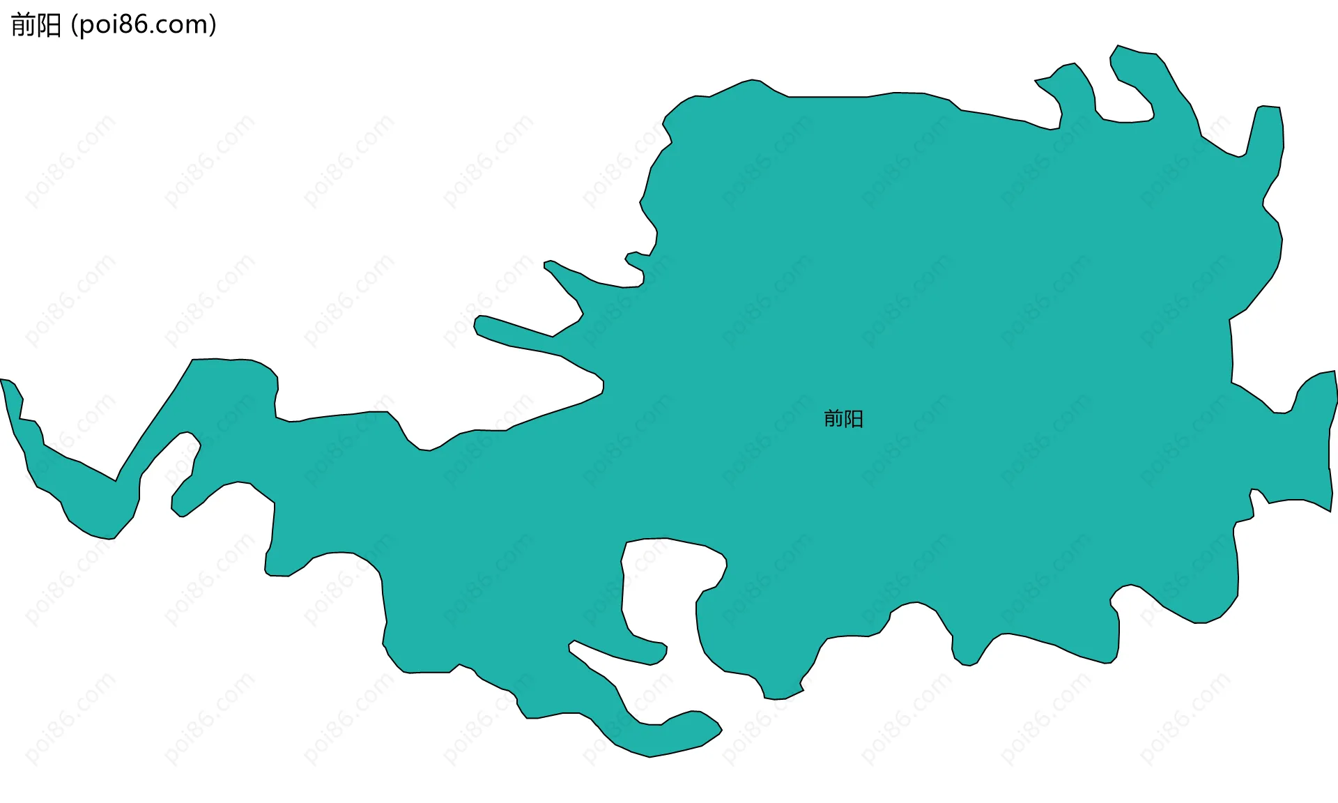 前阳边界地图