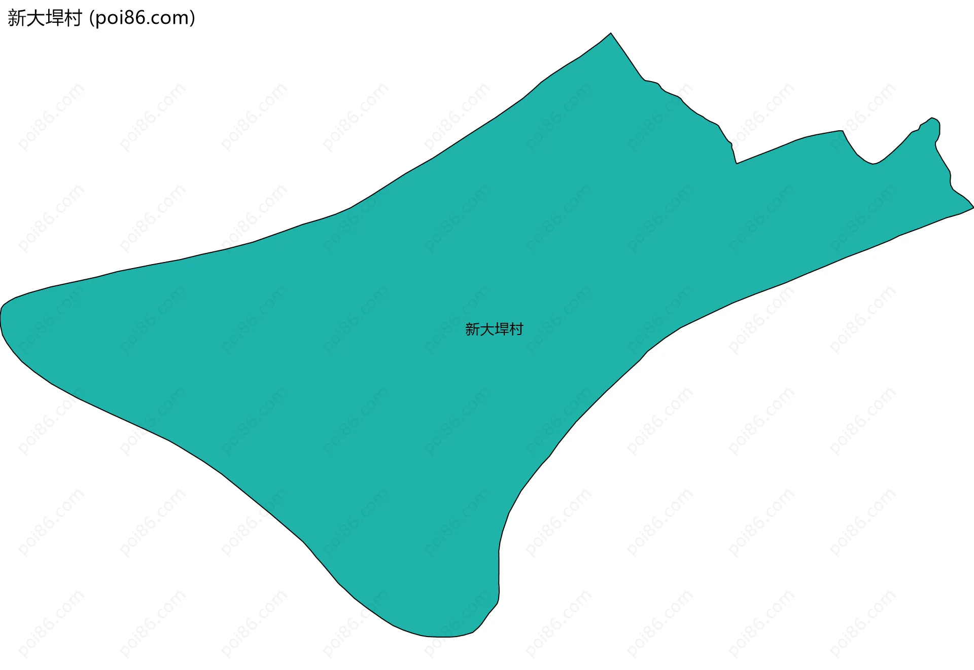 新大垾村边界地图