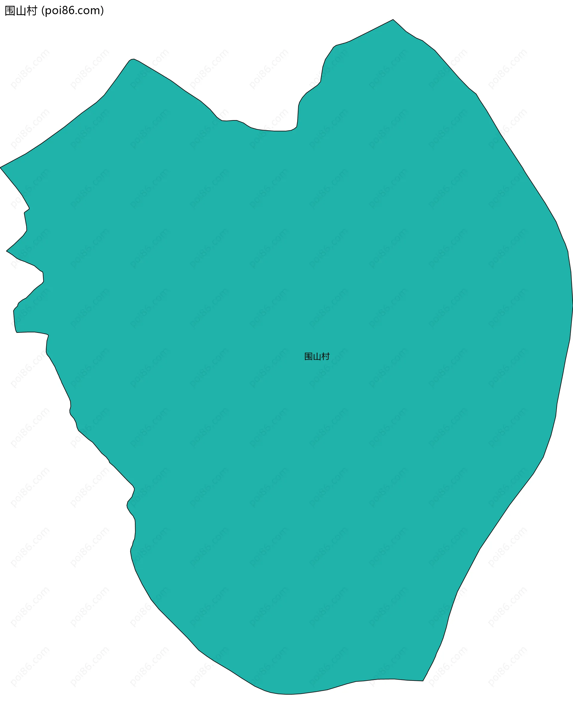 围山村边界地图