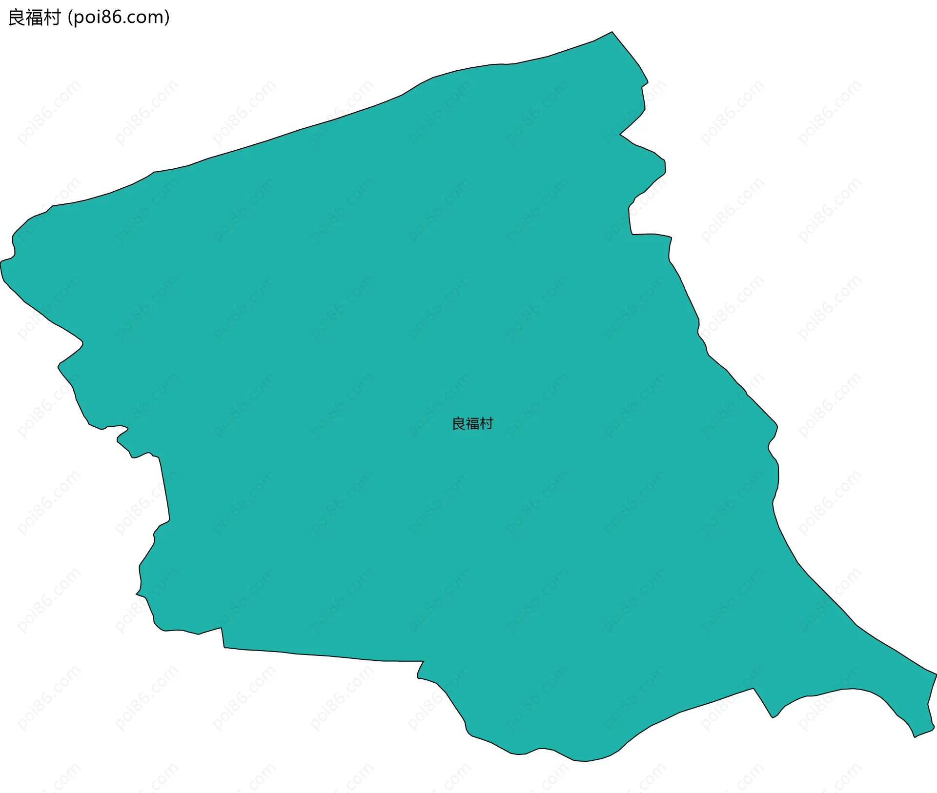 良福村边界地图