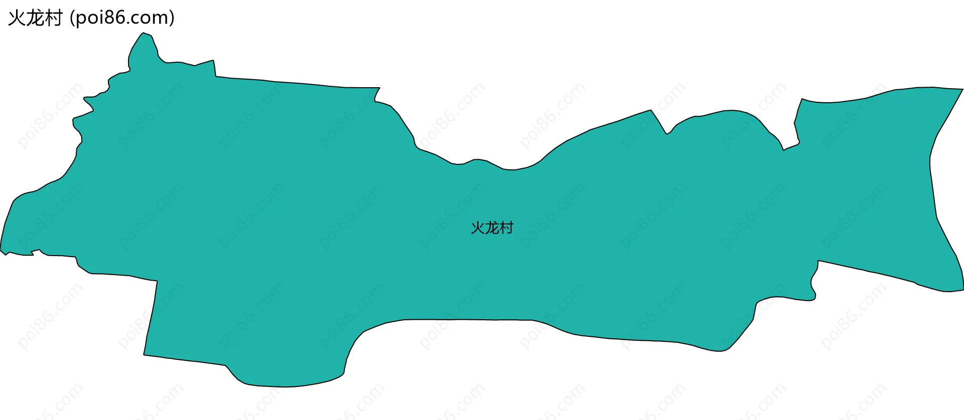 火龙村边界地图