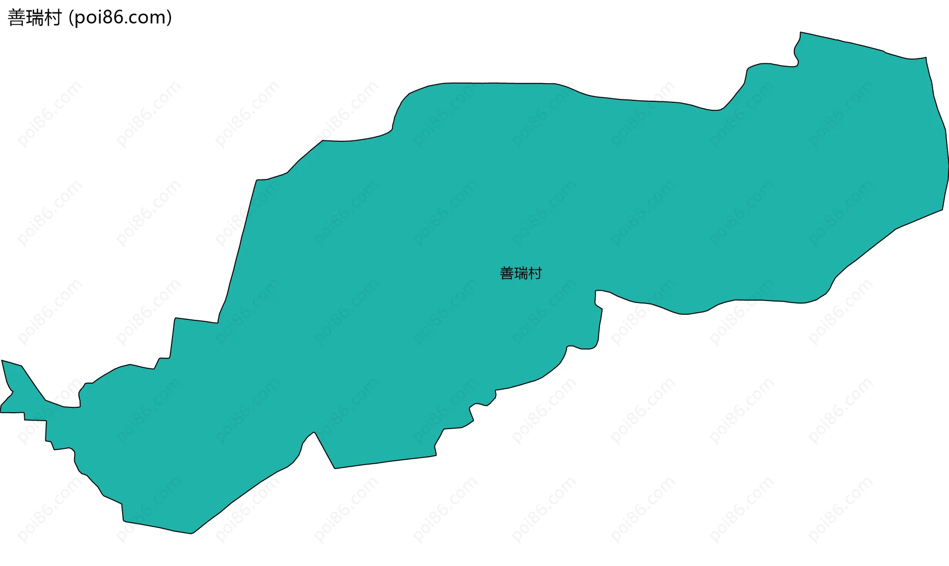 善瑞村边界地图