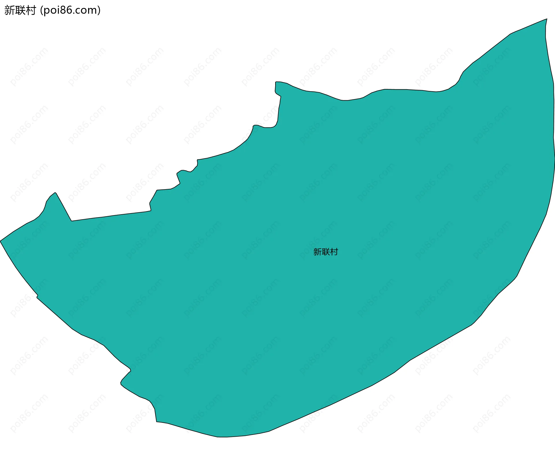 新联村边界地图