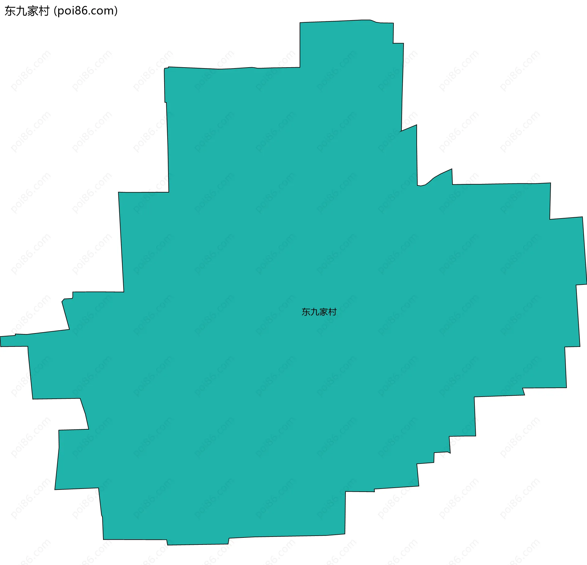 东九家村边界地图