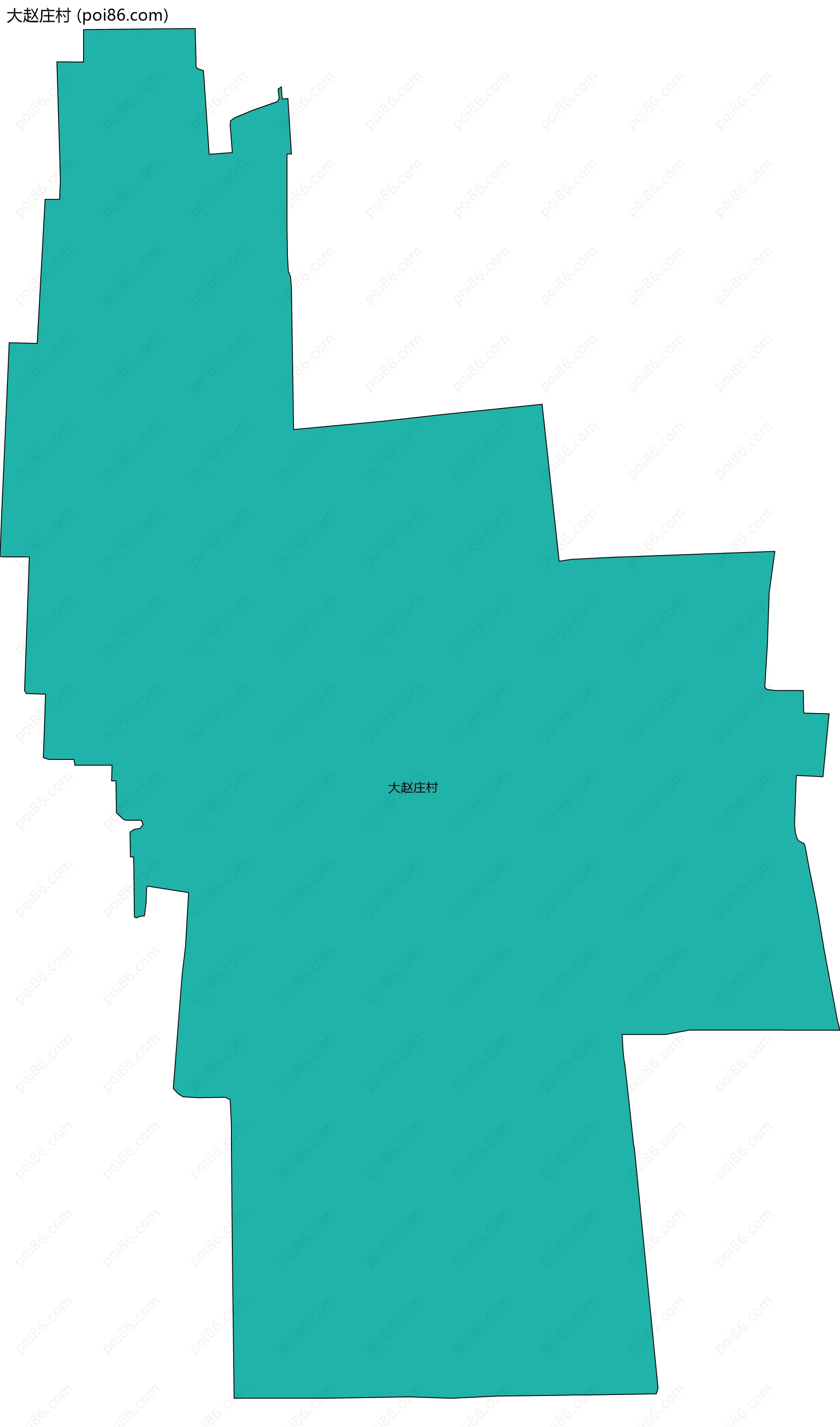 大赵庄村边界地图