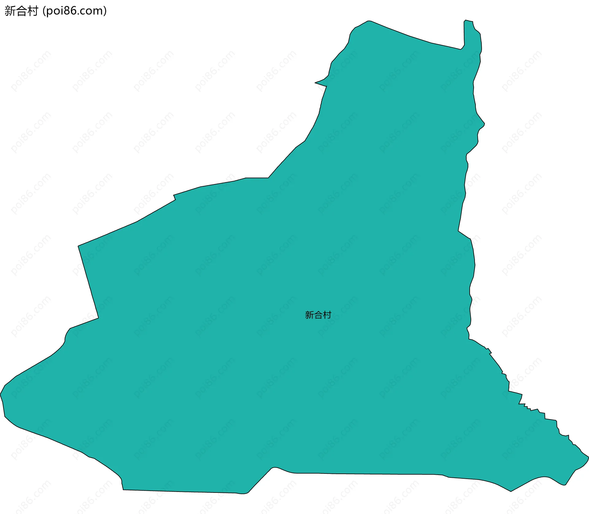 新合村边界地图