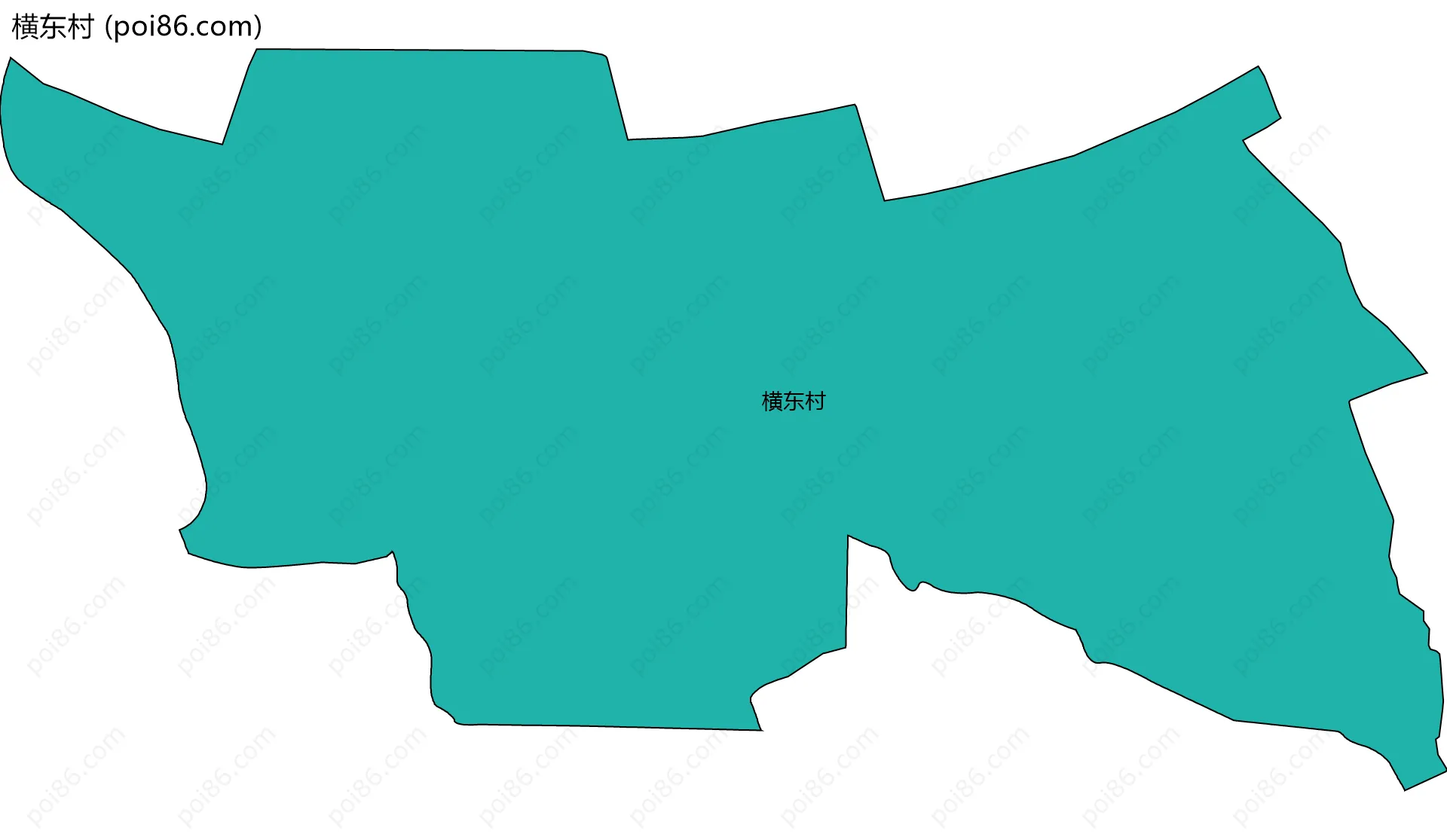 横东村边界地图