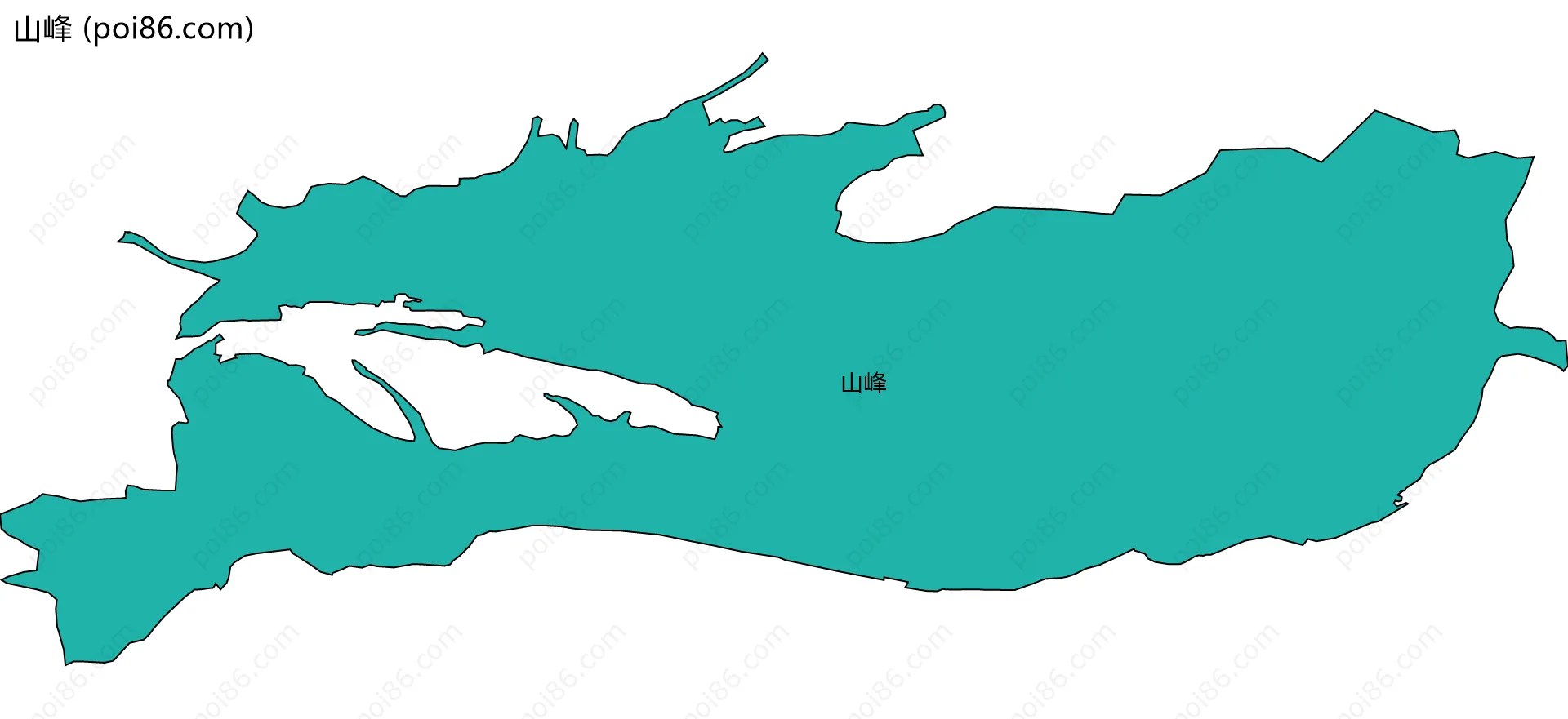山峰边界地图
