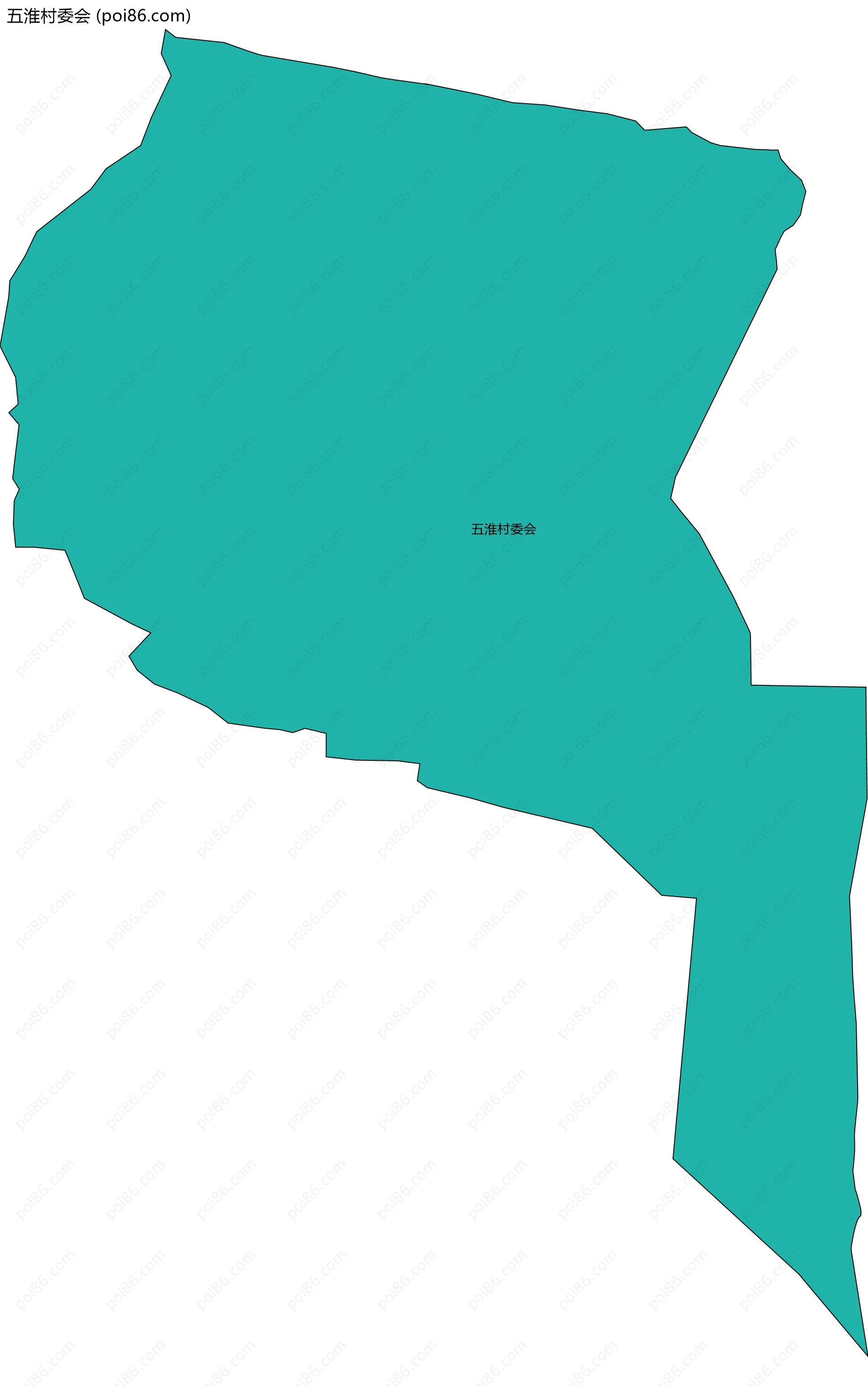 五淮村委会边界地图