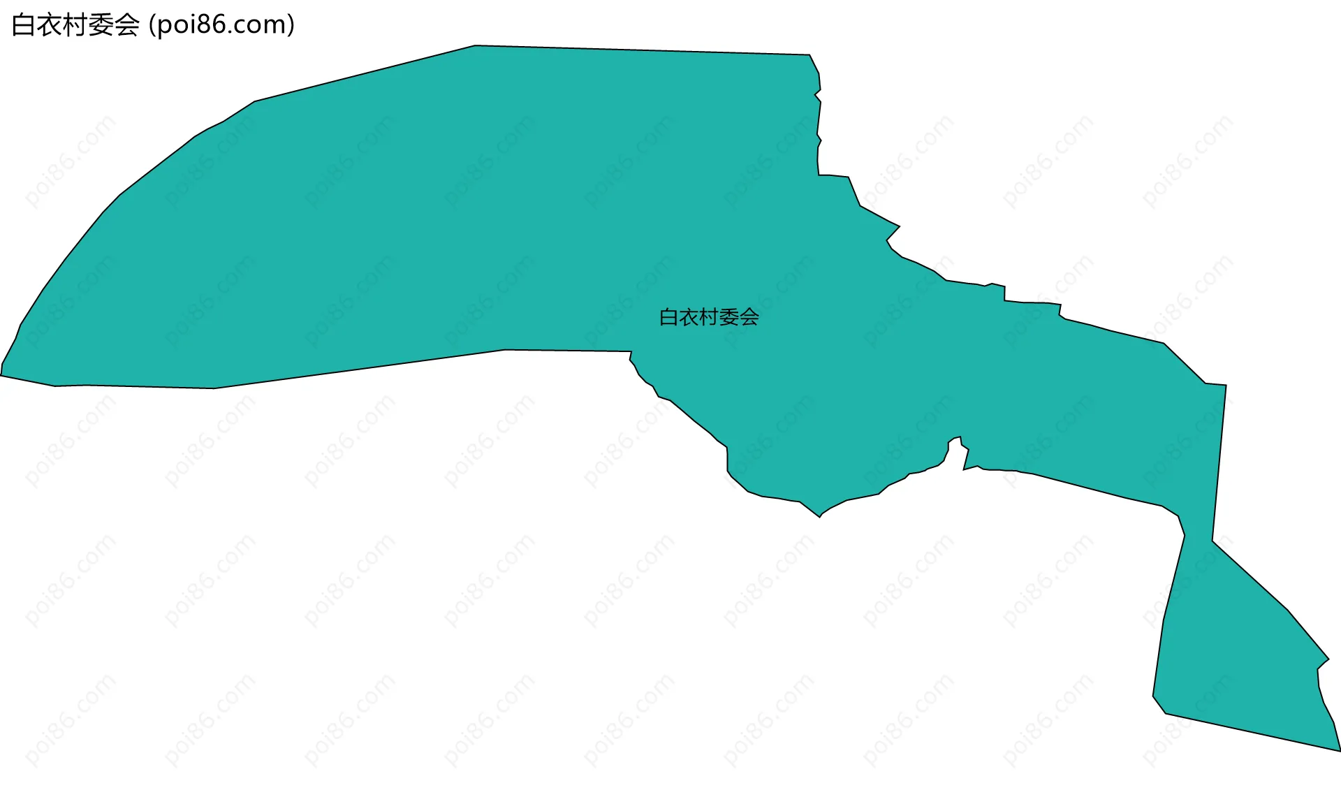 白衣村委会边界地图