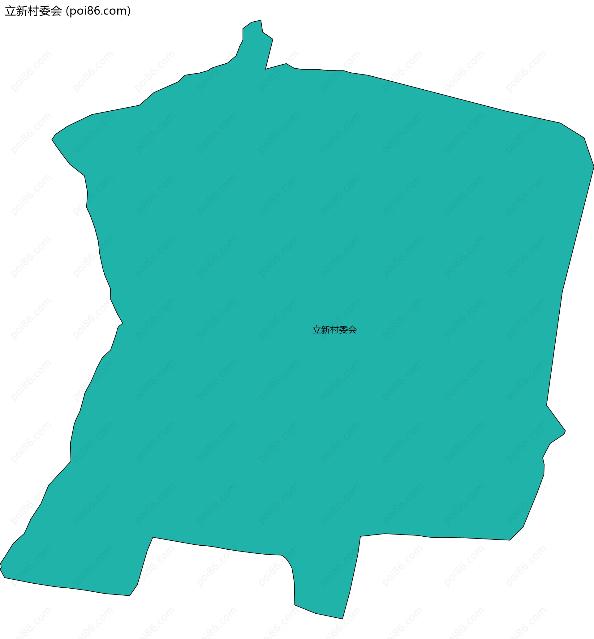 立新村委会边界地图