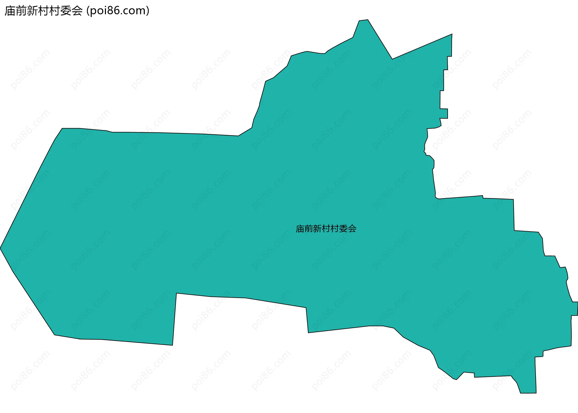 庙前新村村委会边界地图