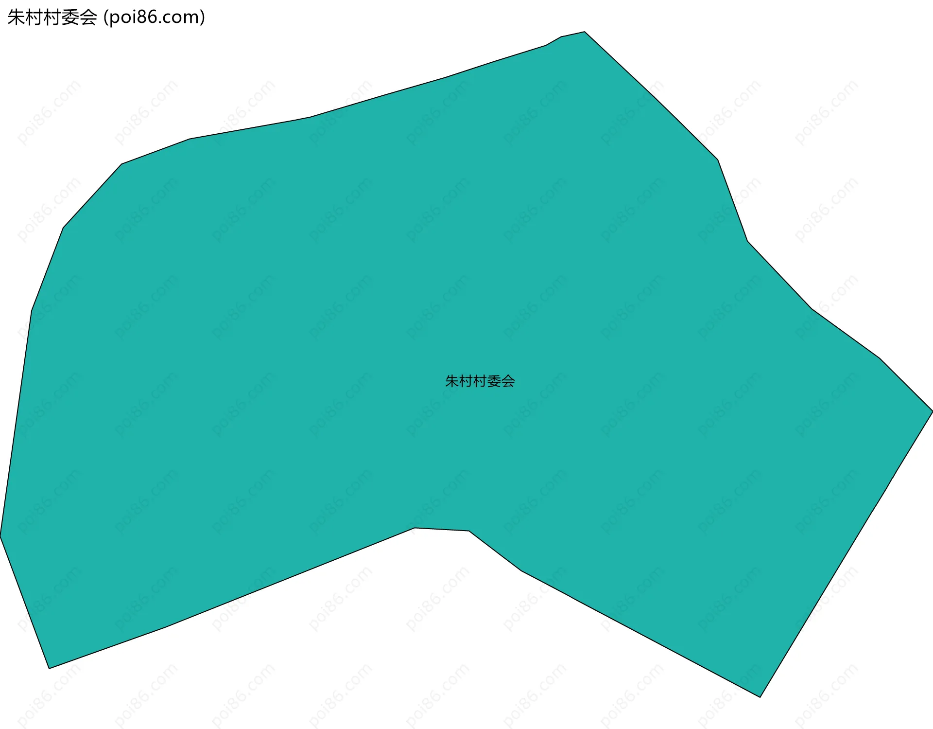 朱村村委会边界地图