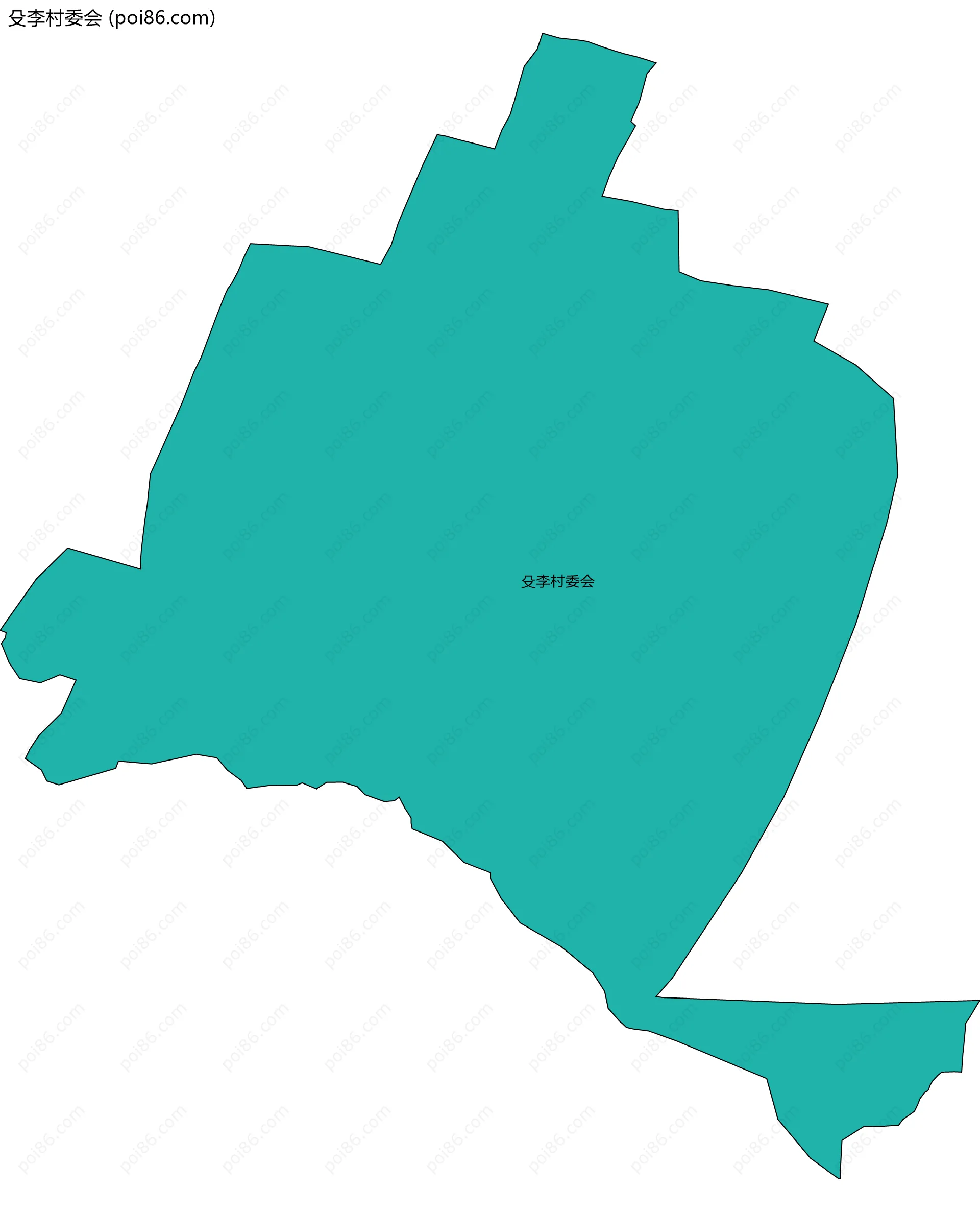 殳李村委会边界地图