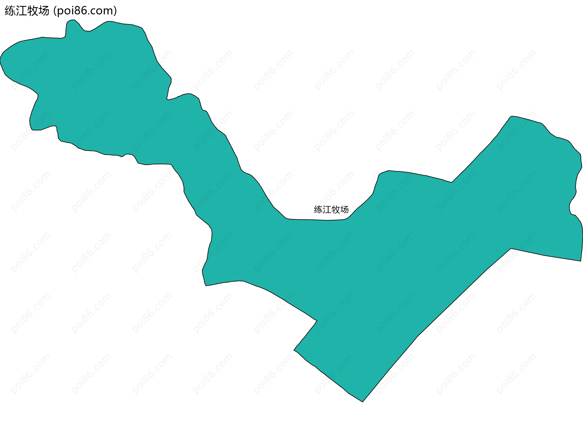 练江牧场边界地图