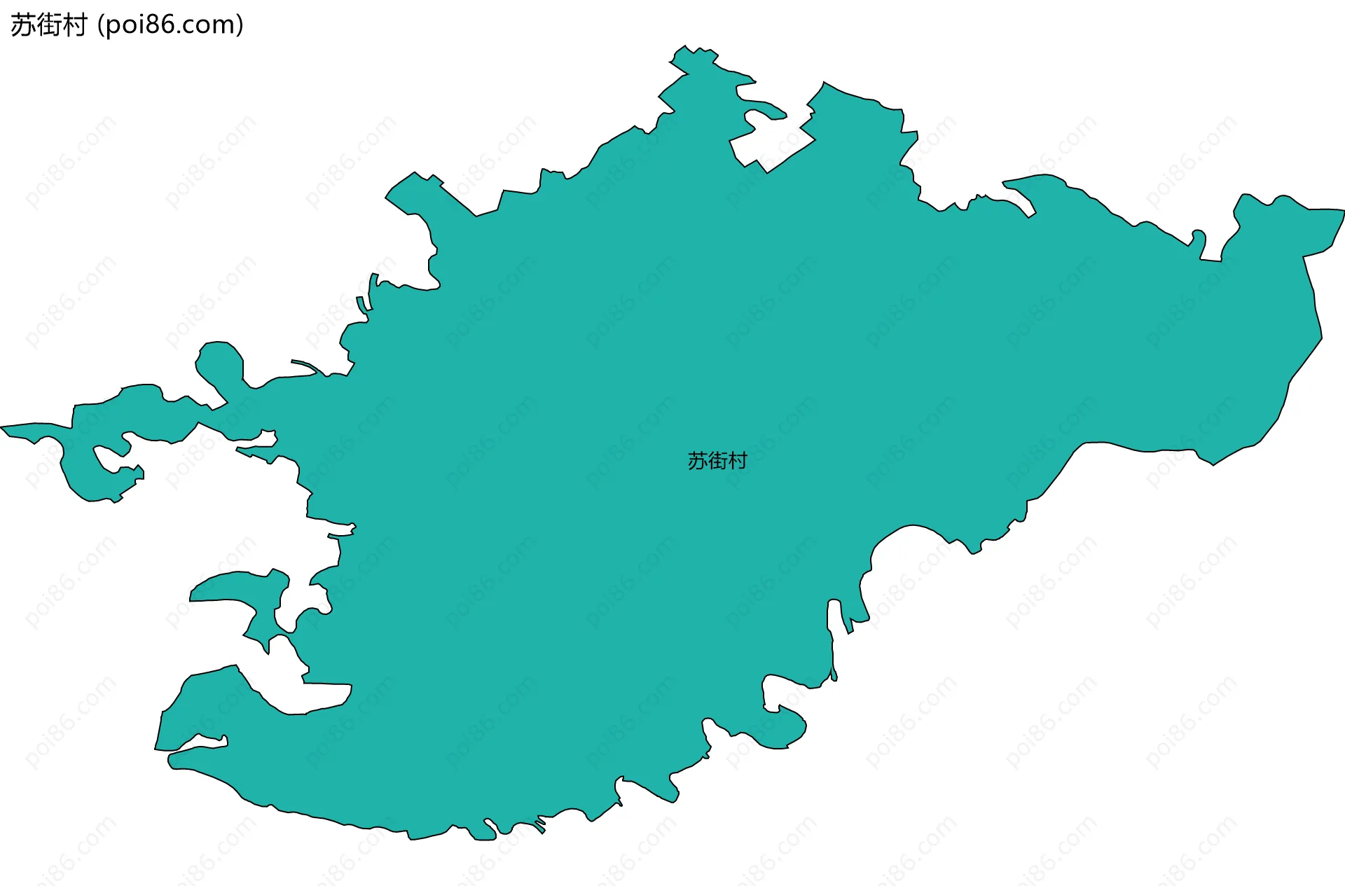 苏街村边界地图
