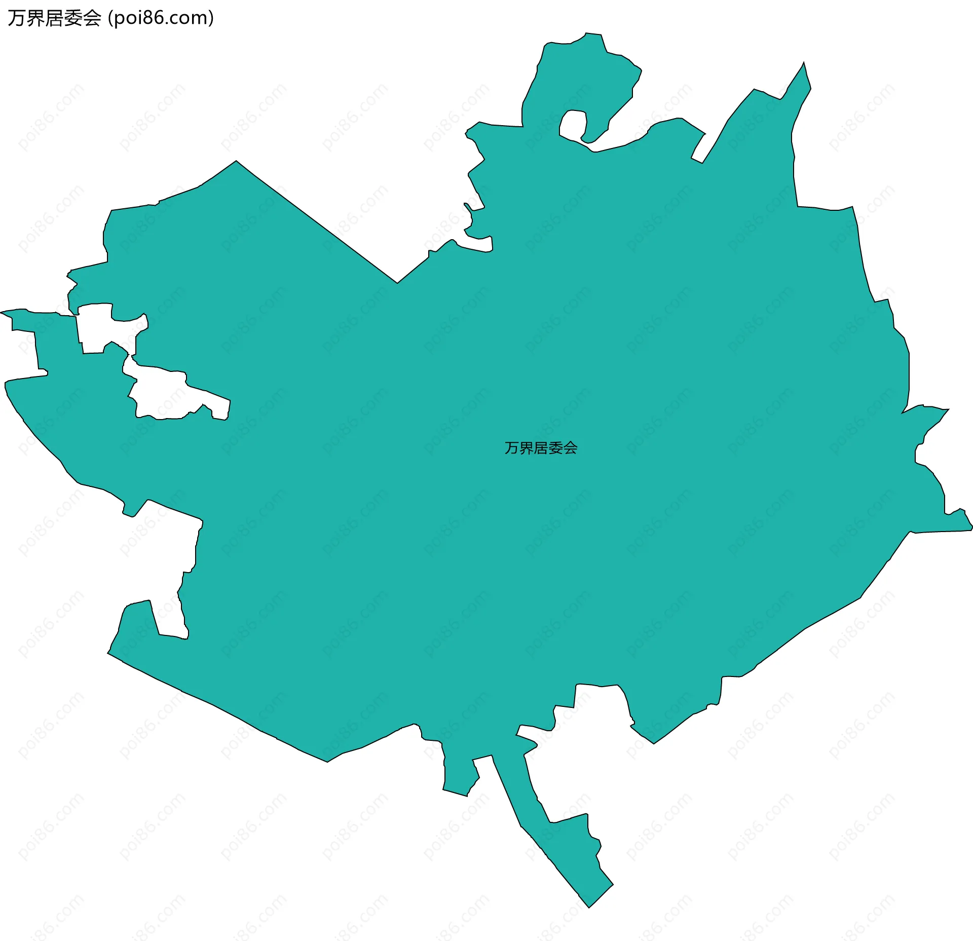 万界居委会边界地图